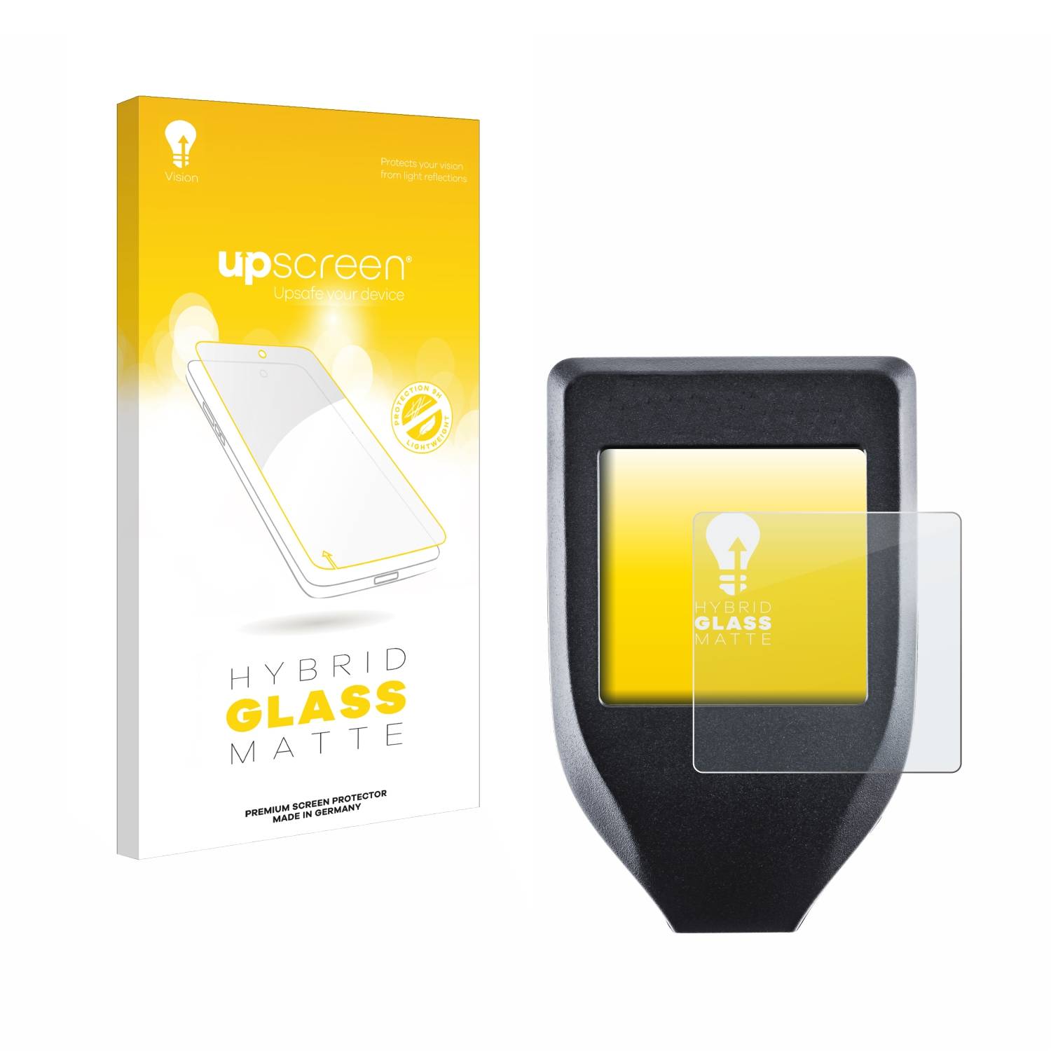 upscreen Hybrid Glas Matt Panzer-Folie für Trezor Model T