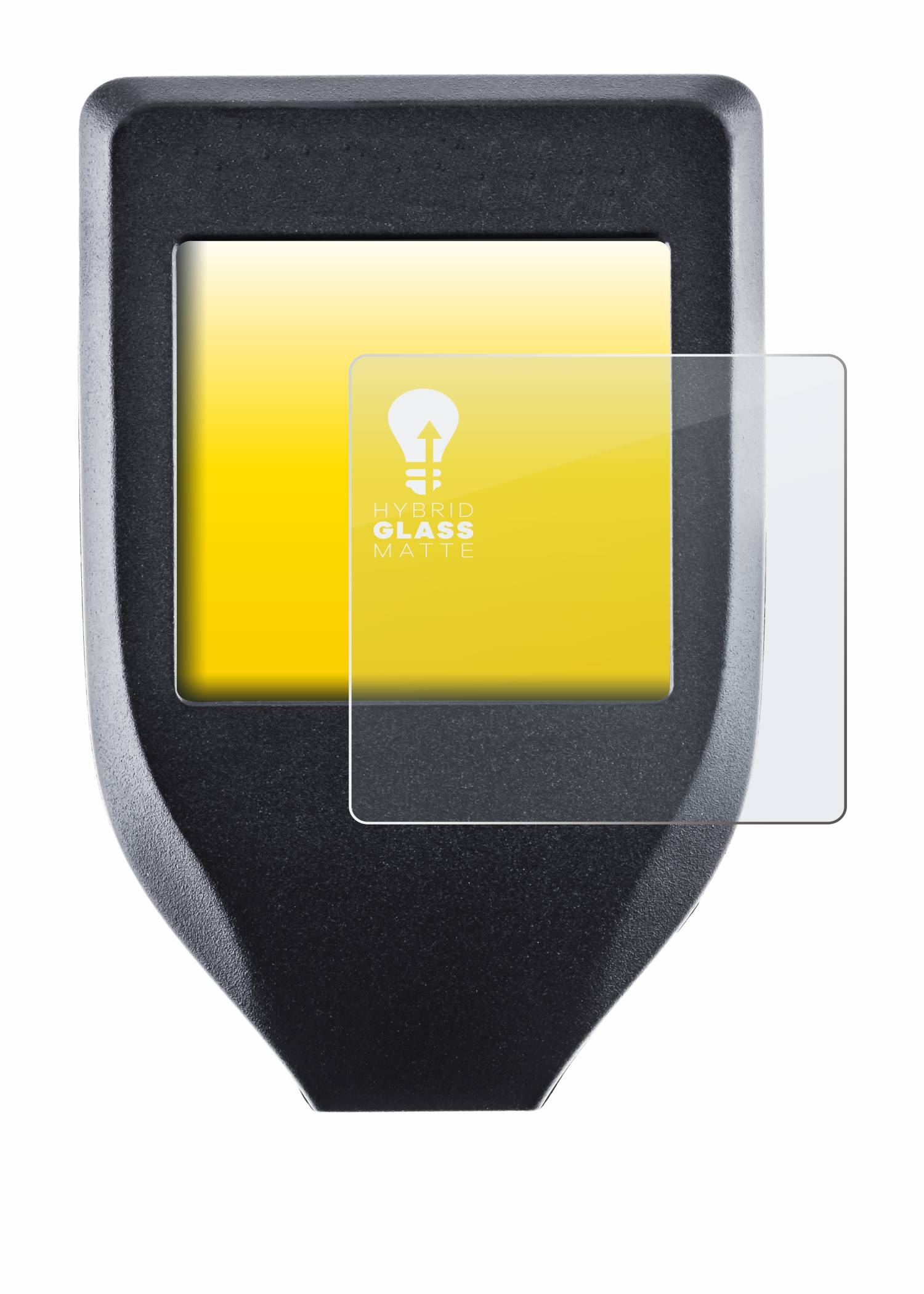 upscreen Hybrid Glas Matt Panzer-Folie für Trezor Model T