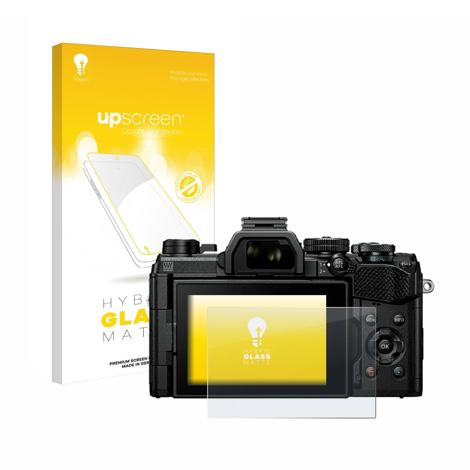 upscreen Flexible Schutz Glas Folie für Olympus OM System OM-5 Schutzglas 9H Hybridglas Matt Entspiegelt