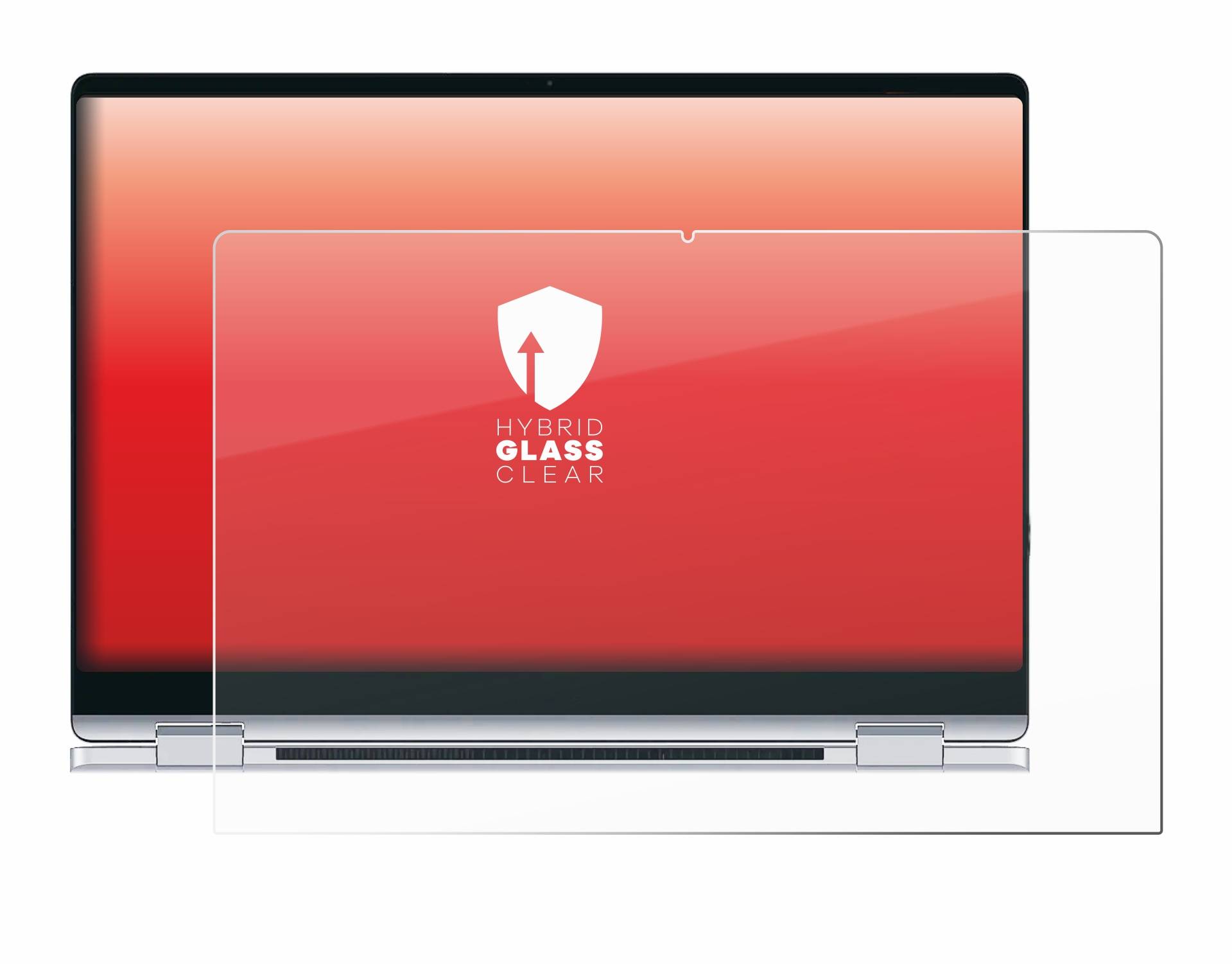 upscreen Hybrid Glas Schutz-Folie für Samsung Galaxy Book4 360 15.6