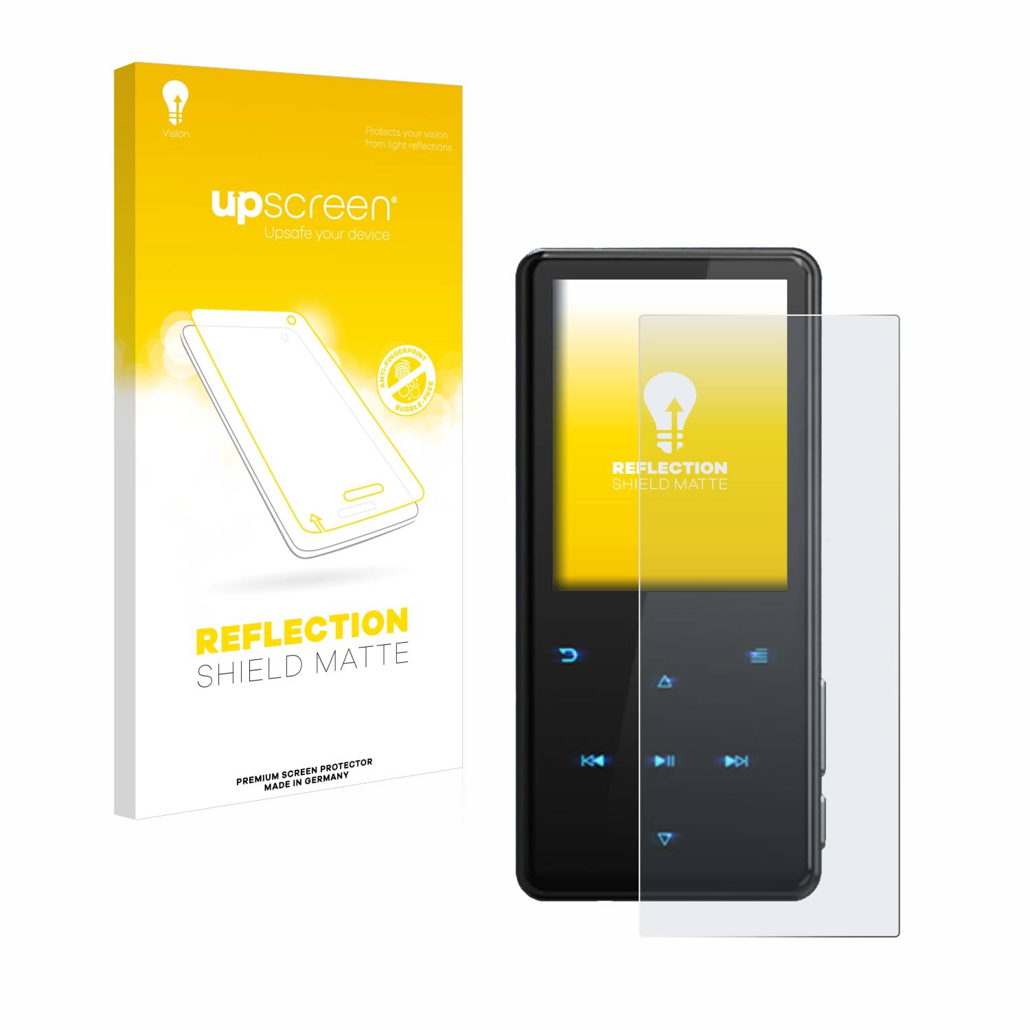 upscreen Reflection Shield Matt Schutzfolie für MUZXQII D16 (64GB)