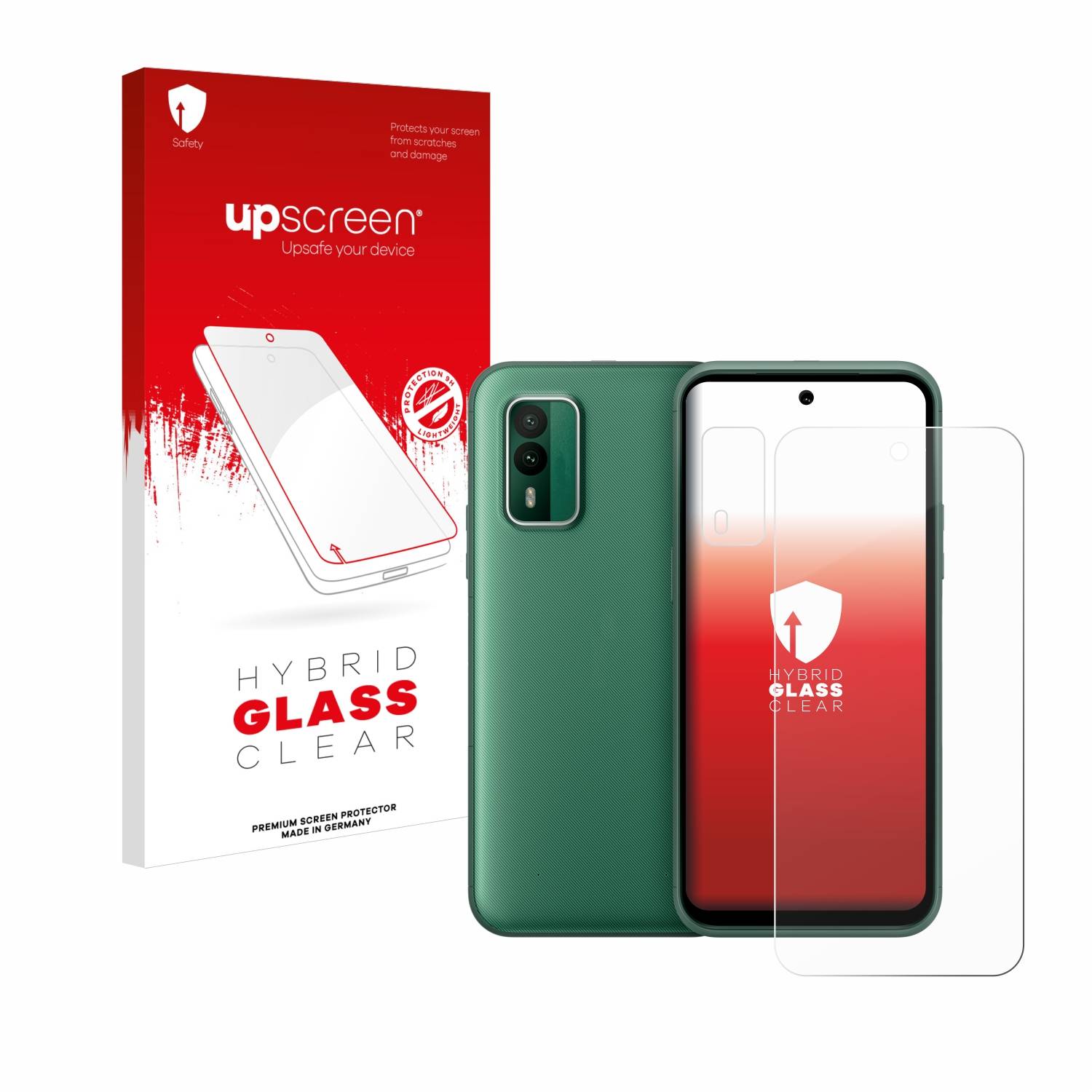 upscreen Hybrid Glas Panzer-Folie für Nokia XR21 (Display+Kamera)