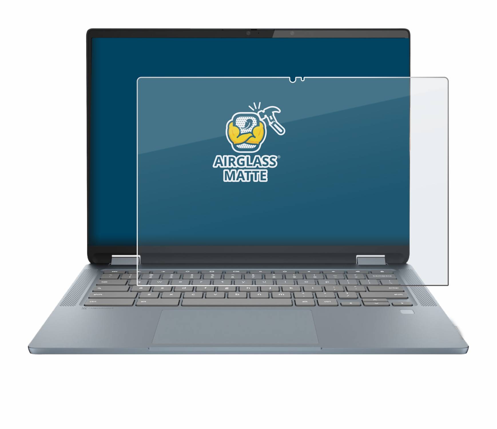 BROTECT AirGlass Matt Glas Schutz Folie für Lenovo IdeaPad Flex 5i Chromebook 14 Gen 7