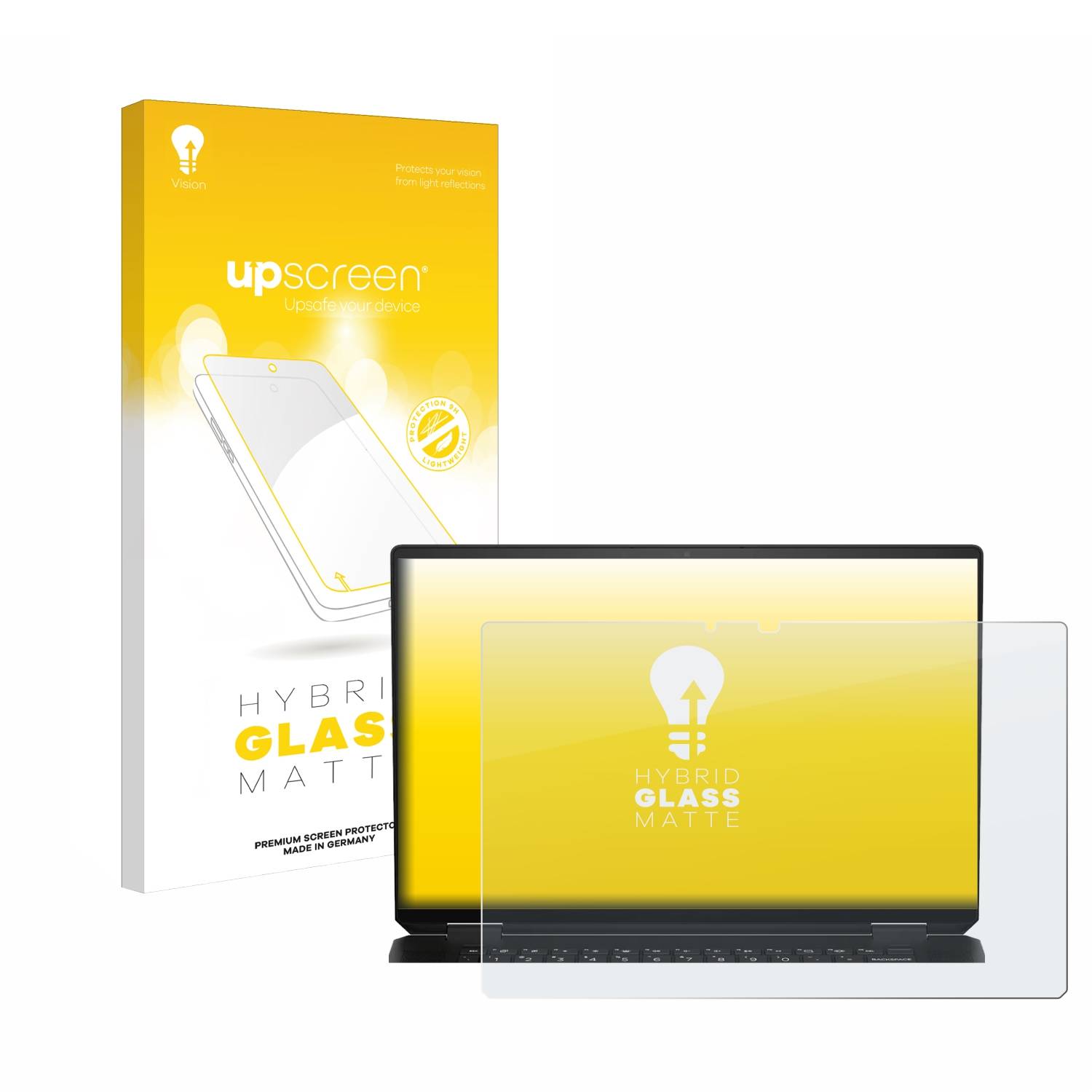 upscreen Hybrid Glas Matt Panzer-Folie für HP Spectre x360 16 2-in-1 2024