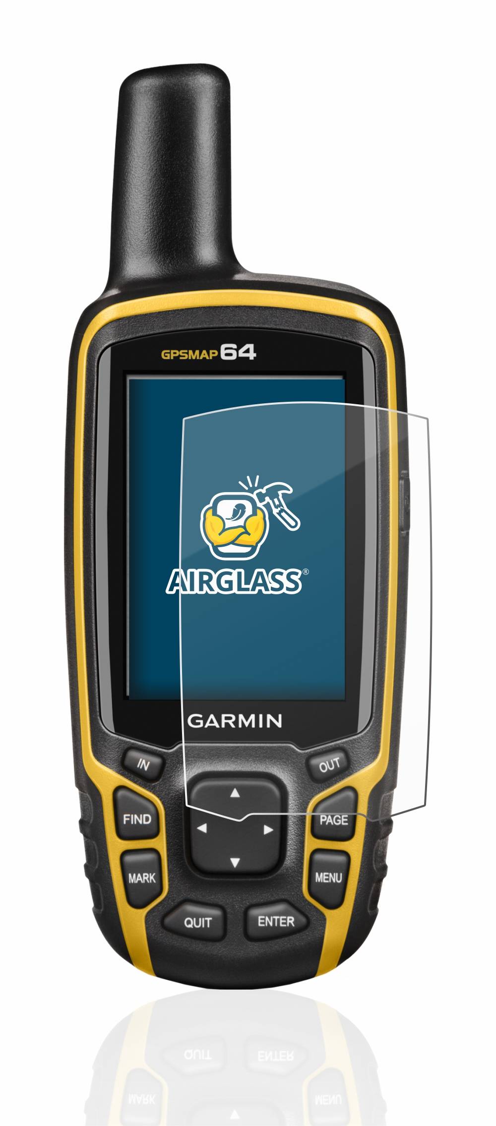 BROTECT AirGlass Flexible Schutz Glas Folie für Garmin GPSMAP 64 Klar Transparent