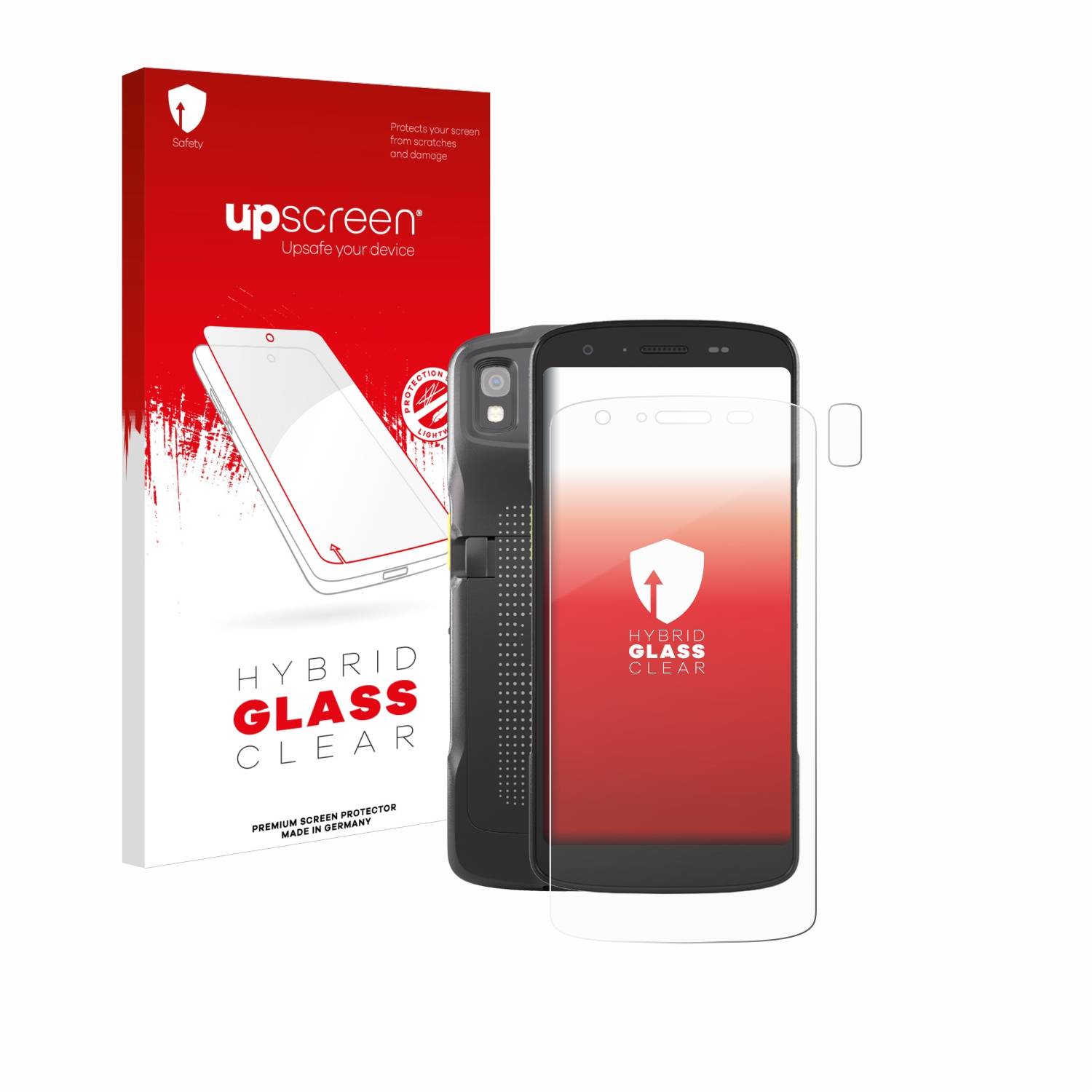 upscreen Hybrid Glas Schutz-Folie für Zebra TC22 (Display+Kamera)