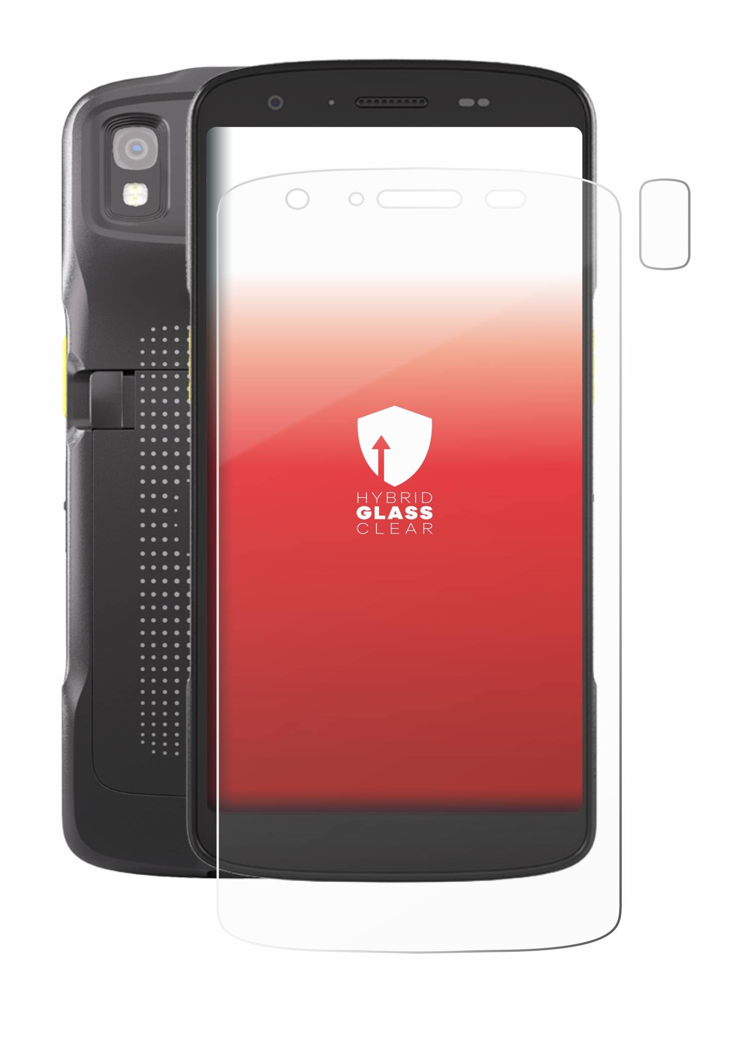 upscreen Hybrid Glas Schutz-Folie für Zebra TC22 (Display+Kamera)