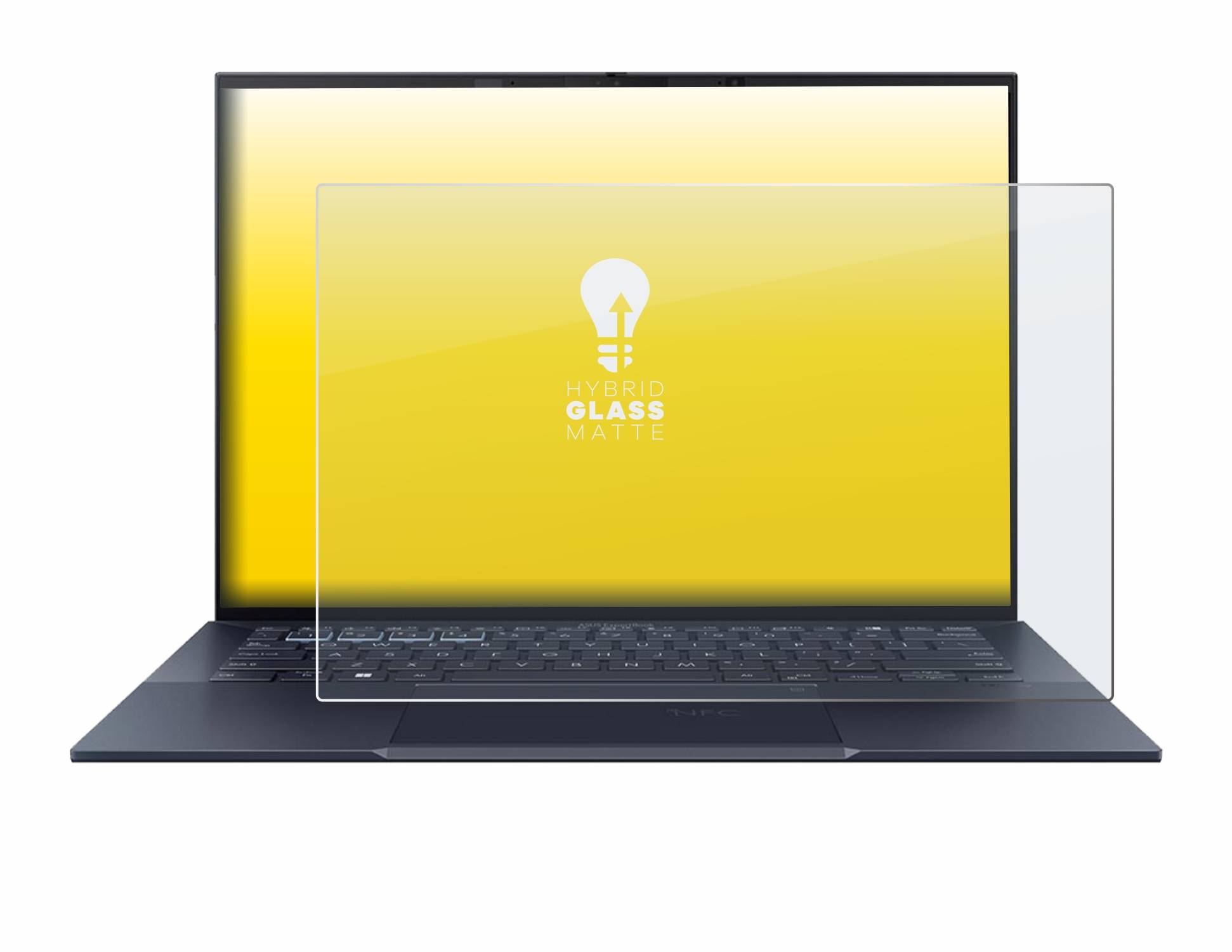 upscreen Hybrid Glas Matt Panzer-Folie für ASUS ExpertBook B9 B9403