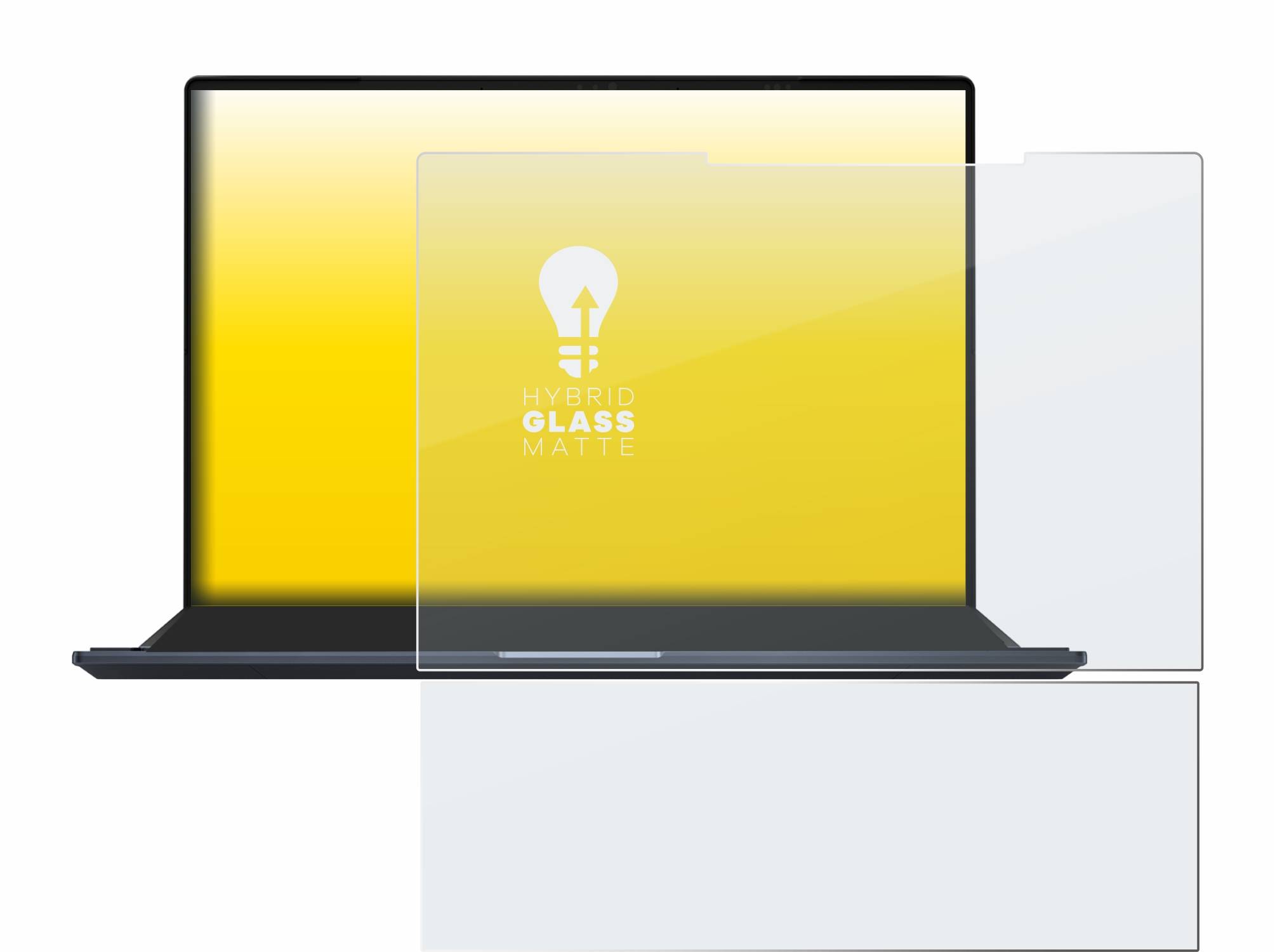 upscreen Hybrid Glas Matt Schutz-Folie für ASUS ZenBook Pro 14 Duo OLED UX8402