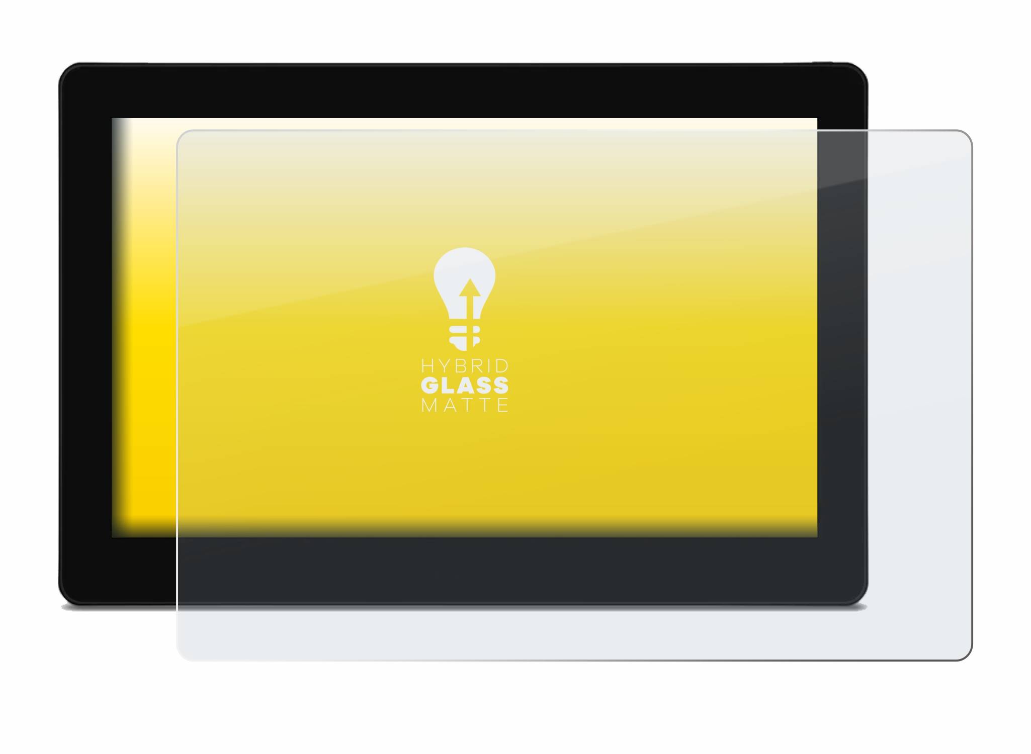 upscreen Hybrid Glas Matt Schutz-Folie für Huion Kamvas Pro 16 (4K)