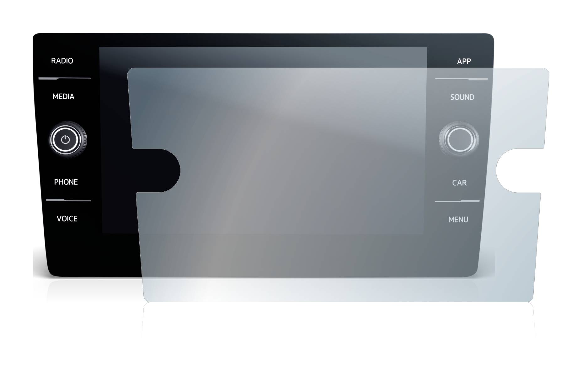 upscreen Scratch Shield Schutzfolie für Volkswagen T-Roc Cabriolet Style TSI 2020 Discover Media 8 2020
