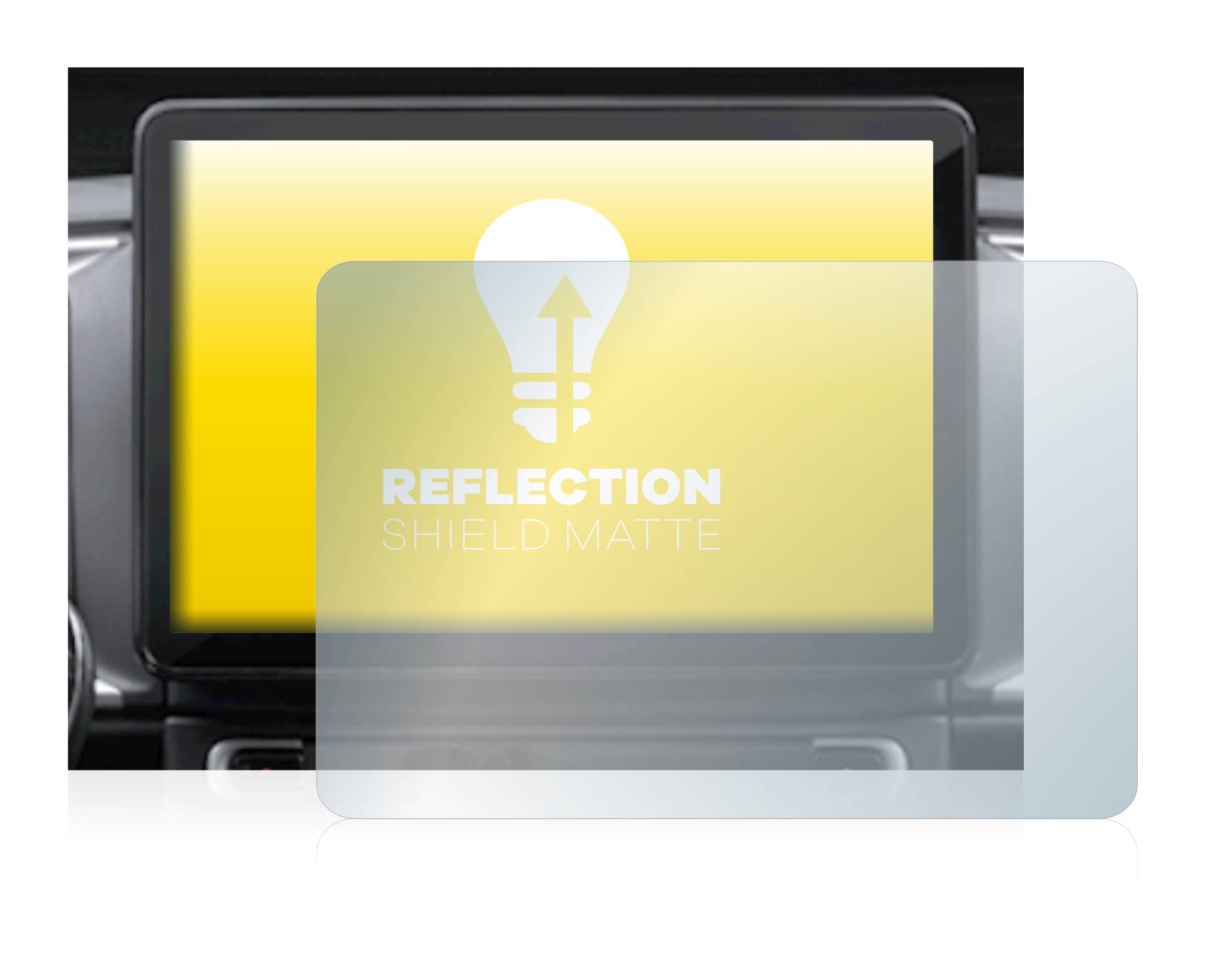 upscreen Reflection Shield Matt Schutzfolie für Fiat Ducato 2021 10 Uconnect Radio