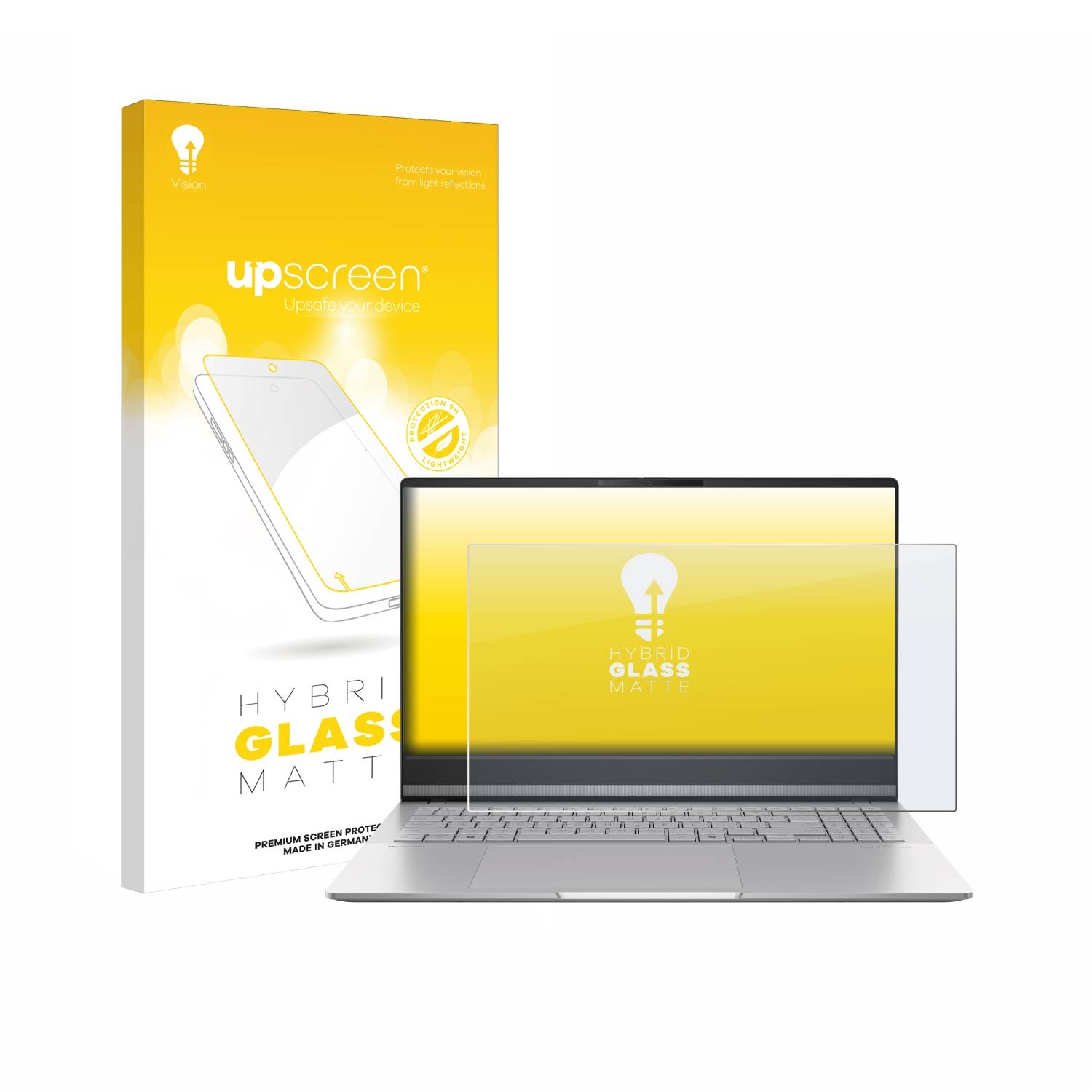 upscreen Hybrid Glas Matt Panzer-Folie für ASUS Vivobook S 15 OLED M5506