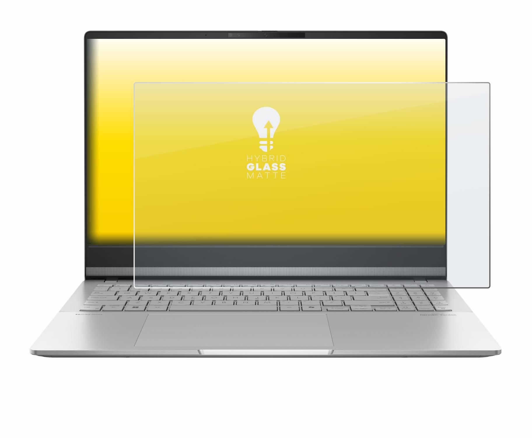 upscreen Hybrid Glas Matt Panzer-Folie für ASUS Vivobook S 15 OLED M5506