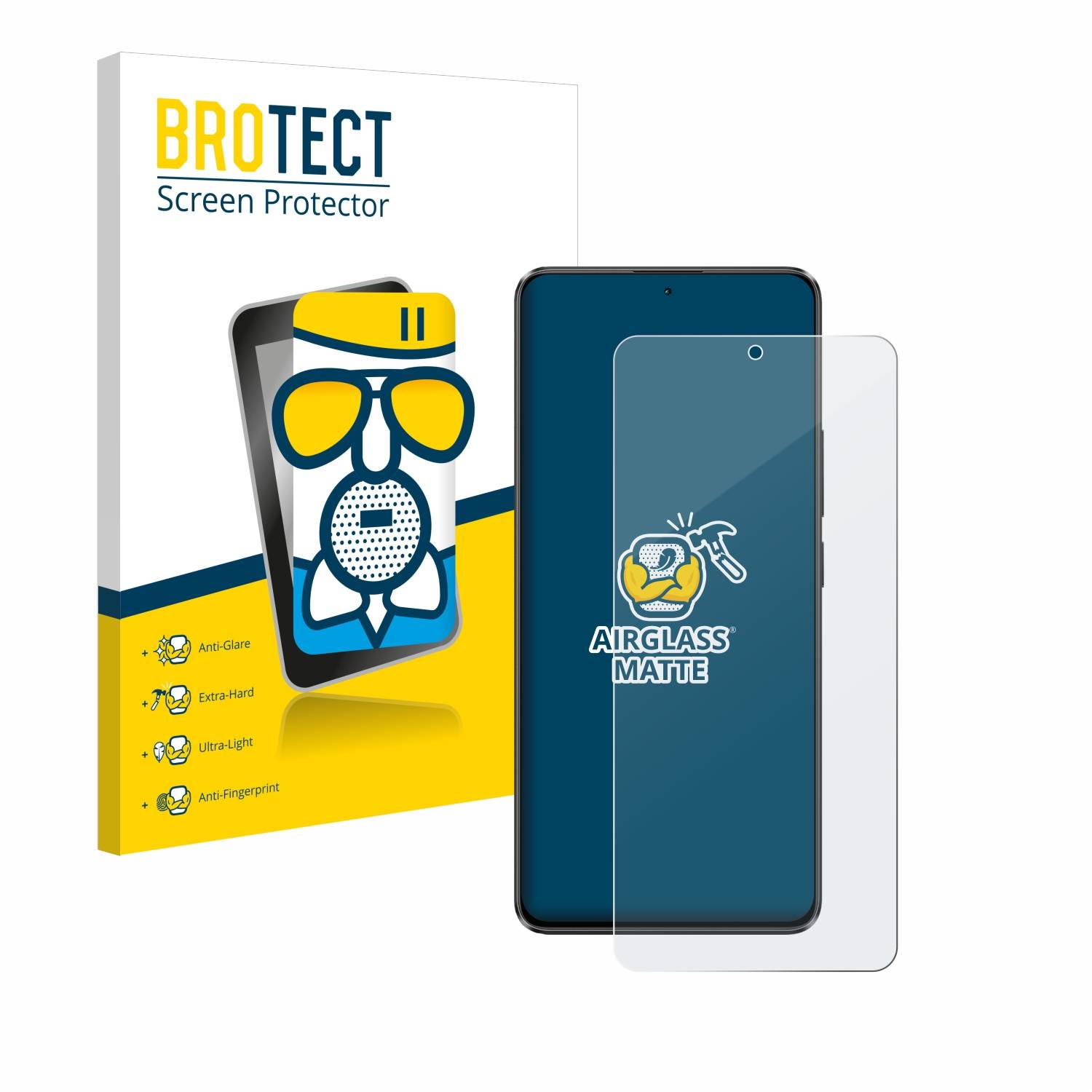 BROTECT AirGlass Matt Glas Panzer Folie für Xiaomi Poco X6