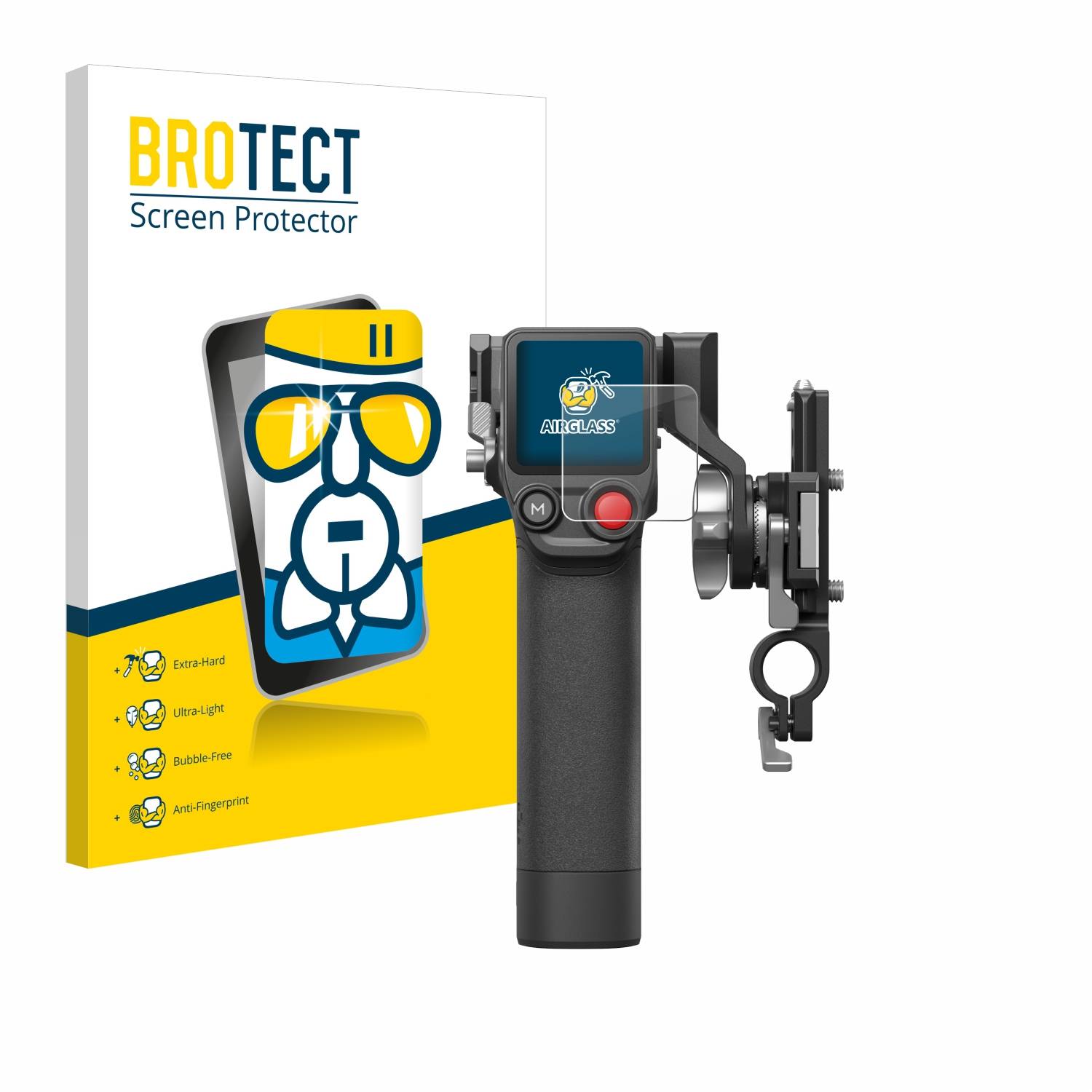 BROTECT AirGlass Flexible Schutz Glas Folie für DJI Focus Pro- Grip Klar Transparent