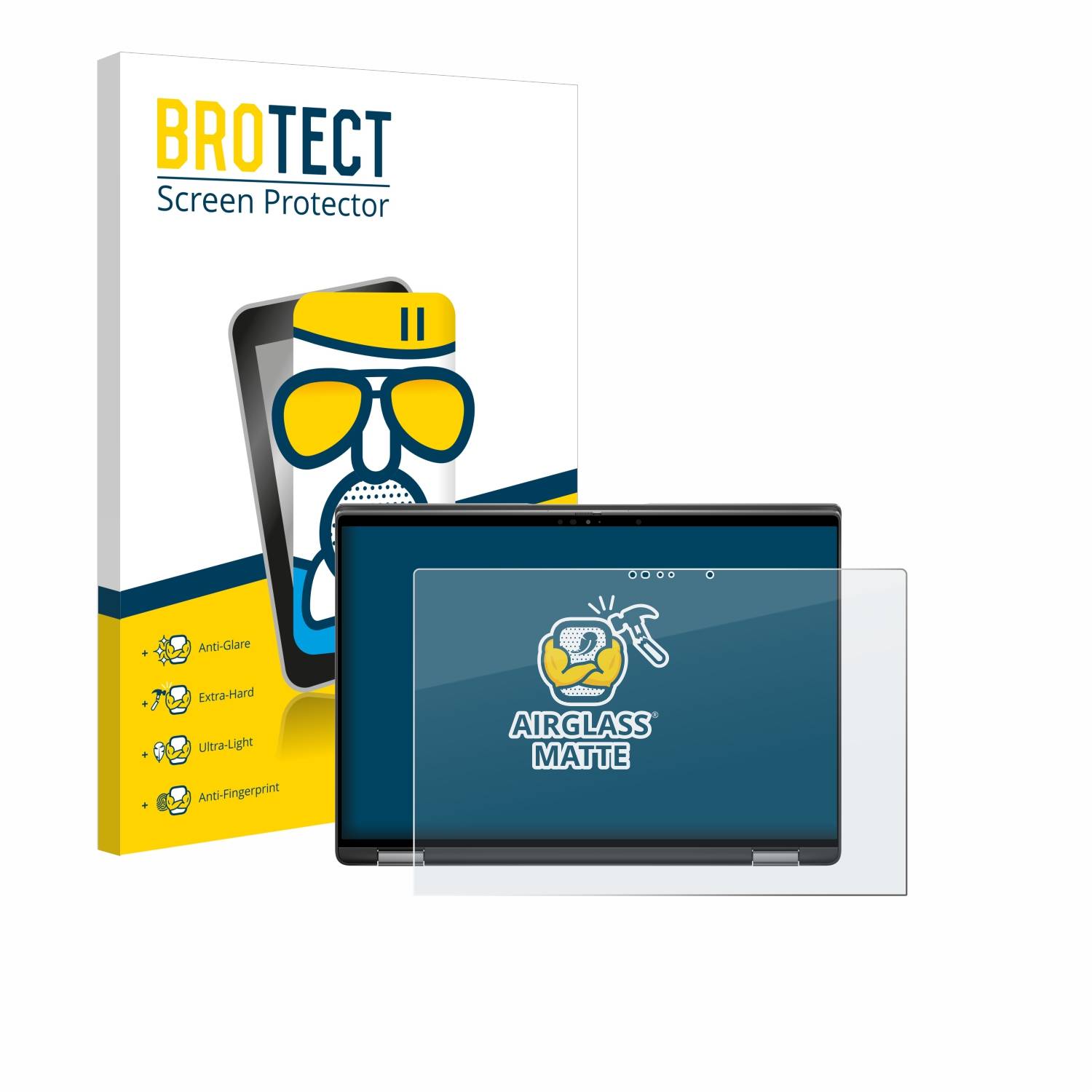 BROTECT AirGlass Matt Glas Schutz Folie für Dell Latitude 7440 2-in-1