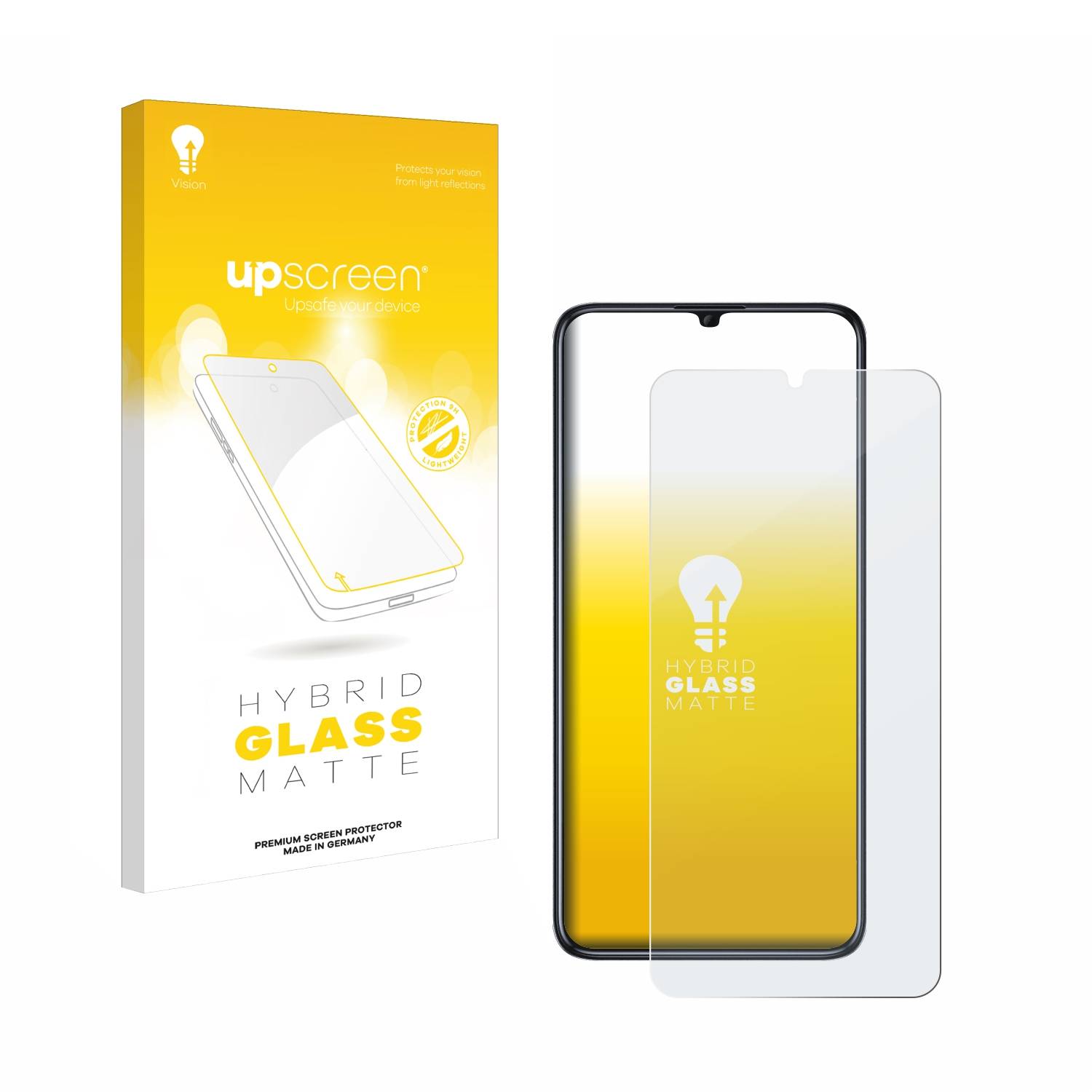 upscreen Flexible Schutz Glas Folie für Oukitel C51 Schutzglas 9H Hybridglas Matt Entspiegelt