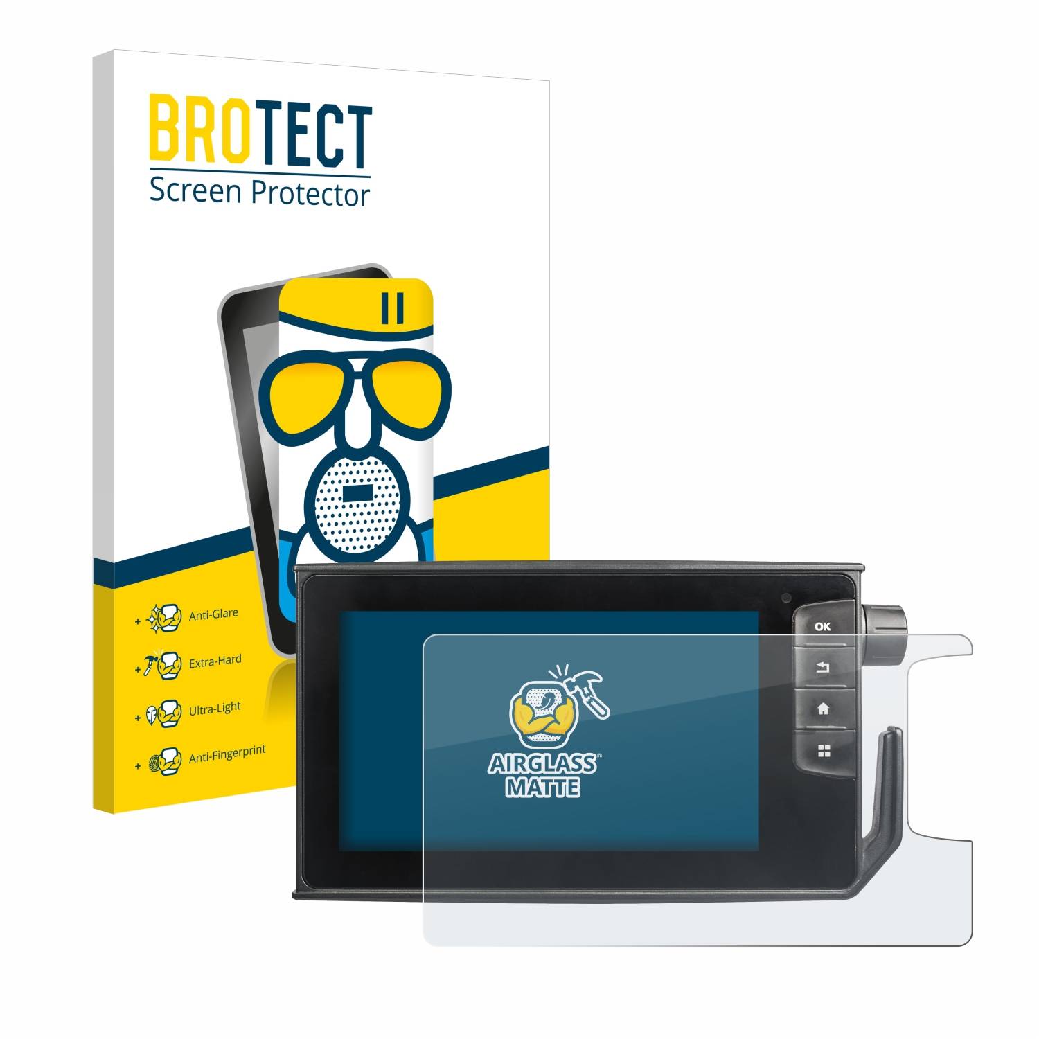 BROTECT AirGlass Flexible Schutz Glas Folie für Valtra SmartTouch Terminal Matt Entspiegelt