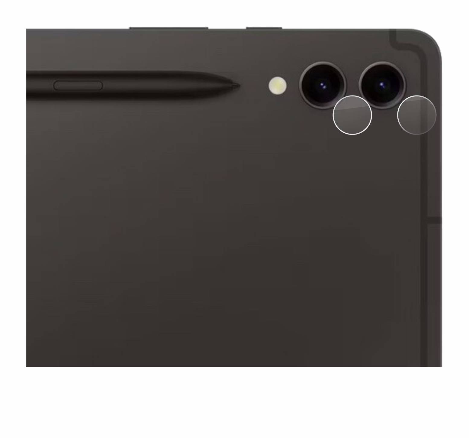 BROTECT AirGlass Glas Schutz-Folie für Samsung Galaxy Tab S9 Plus 5G (NUR Kameraschutz) - Schutzglas