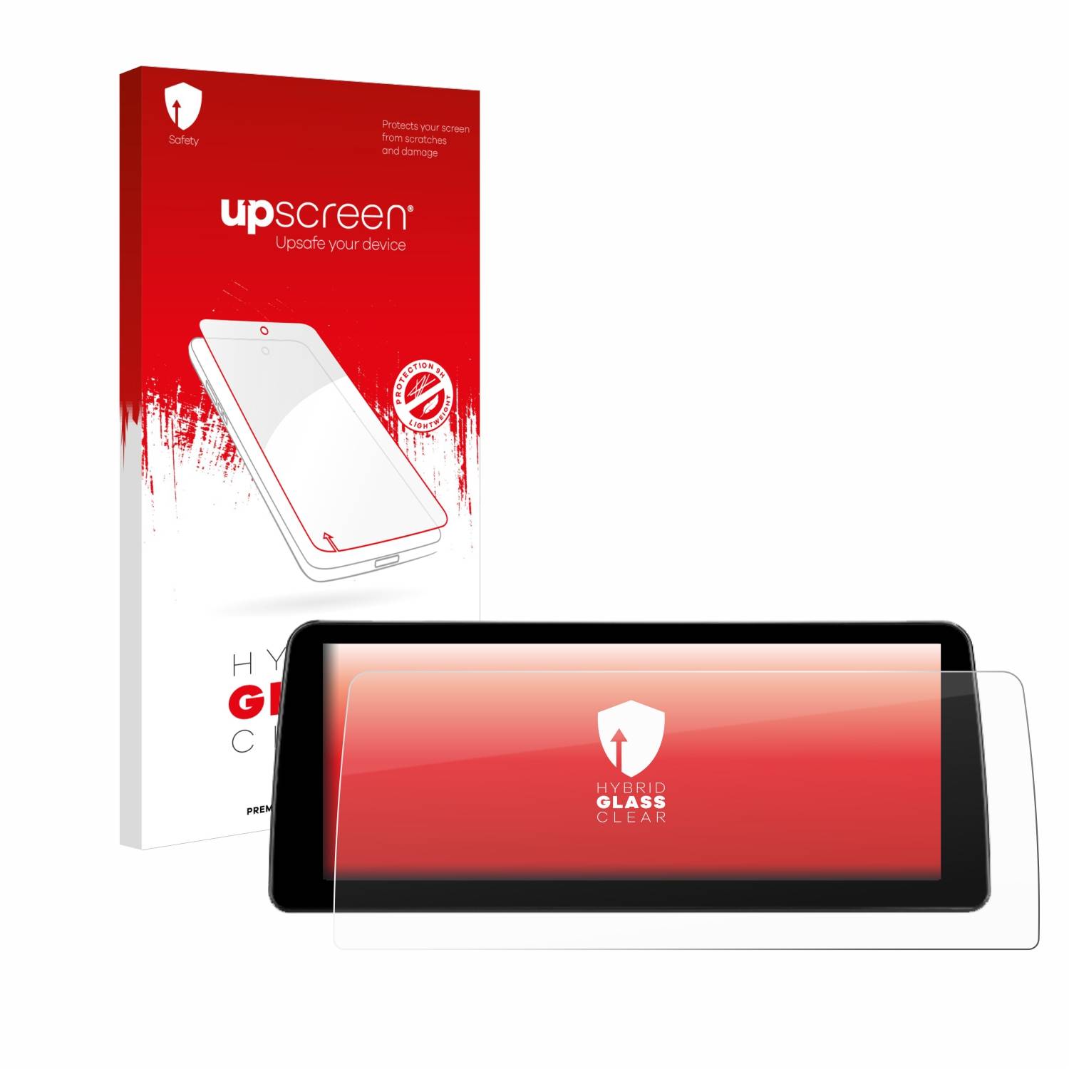 upscreen Hybrid Glas Schutz-Folie für Teyes Lux One 12