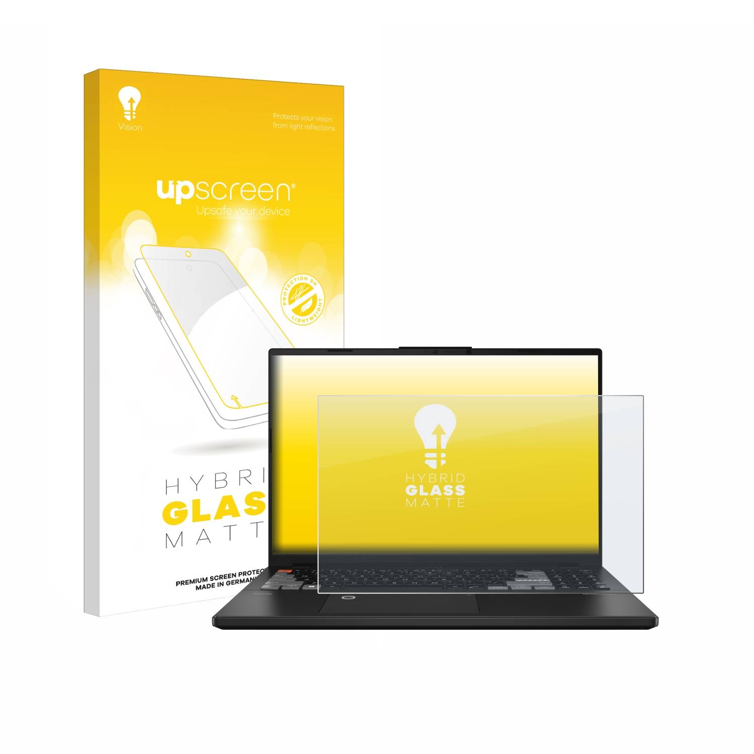 upscreen Hybrid Glas Matt Schutz-Folie für ASUS VivoBook Pro 16X OLED K6604