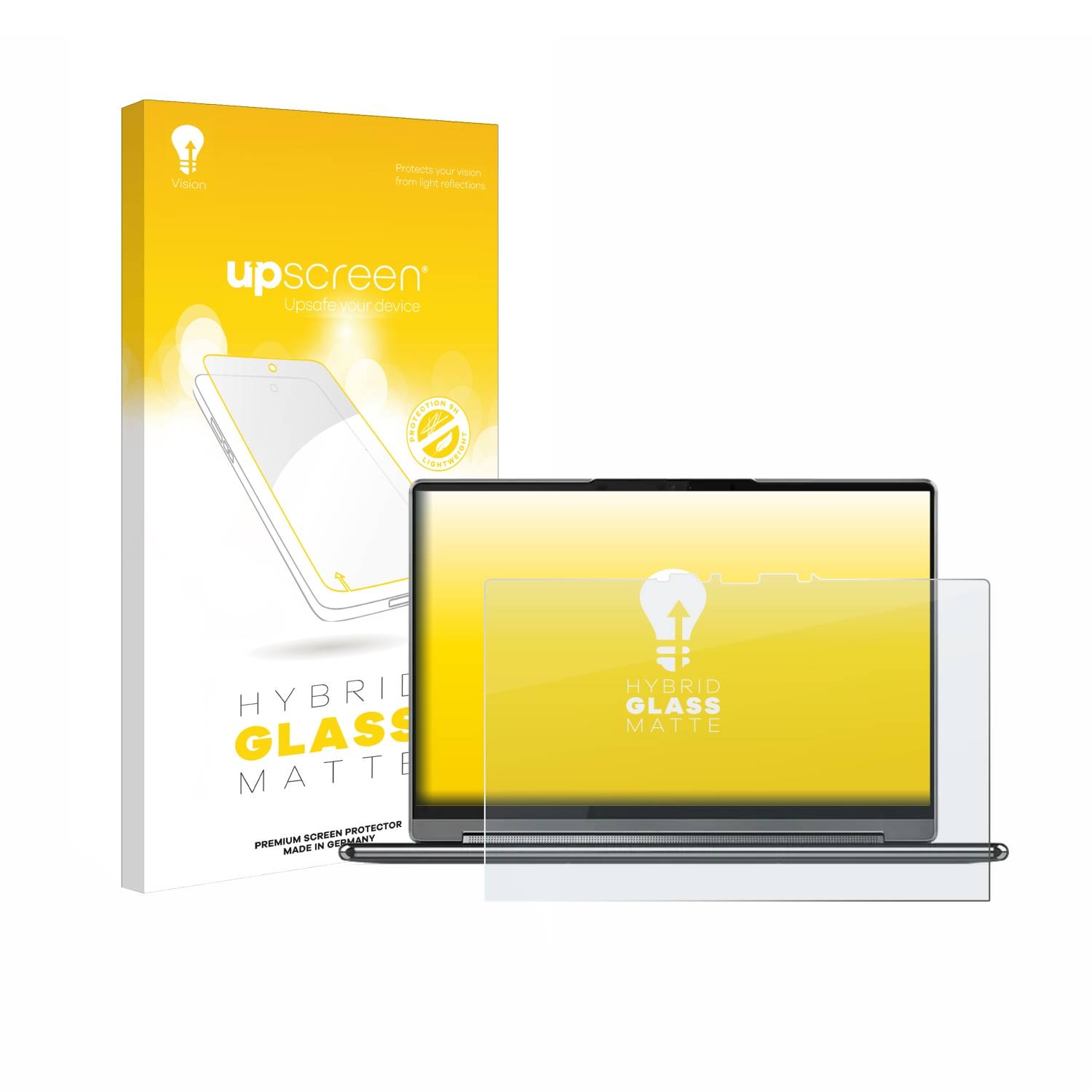 upscreen Hybrid Glas Matt Schutz-Folie für Lenovo Yoga 9 Gen 9 2-in-1 14