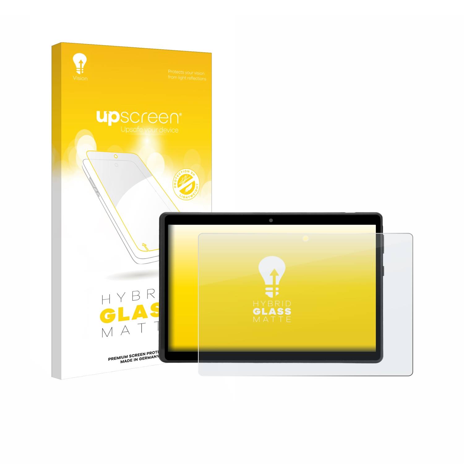 upscreen Hybrid Glas Matt Schutz-Folie für Pusokei Tablet 8