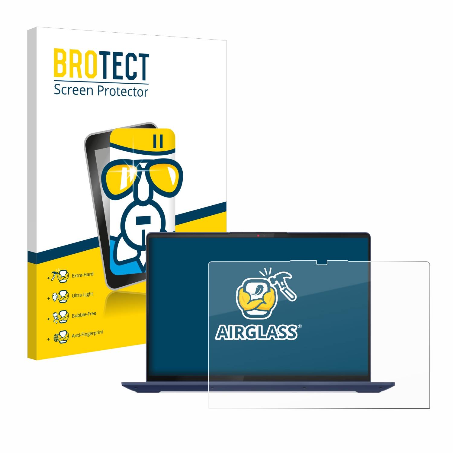BROTECT AirGlass Glas Panzer-Folie für Lenovo IdeaPad Flex 5 Gen 8 16 - Schutzglas