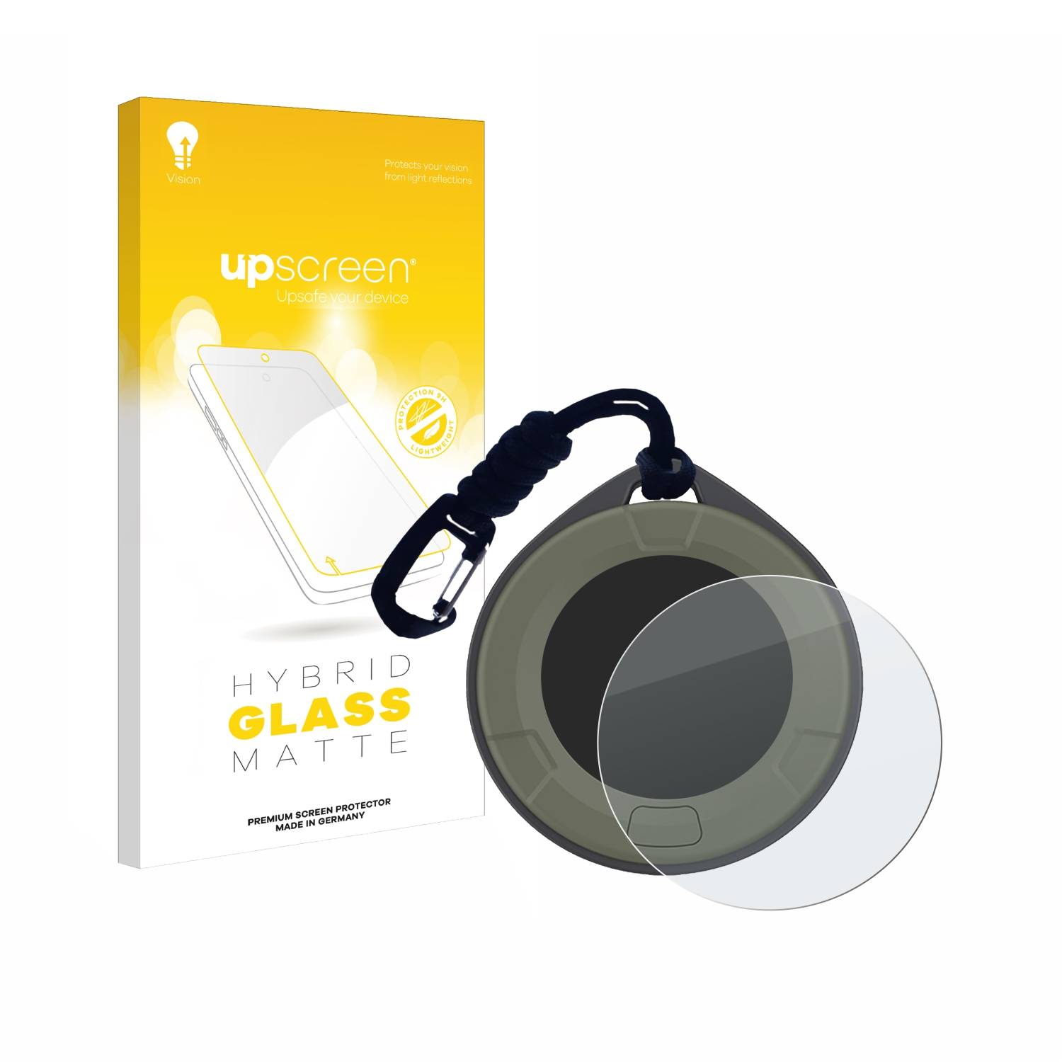 upscreen Flexible Schutz Glas Folie für lsenlty portable CO2 detector Schutzglas 9H Hybridglas Matt Entspiegelt