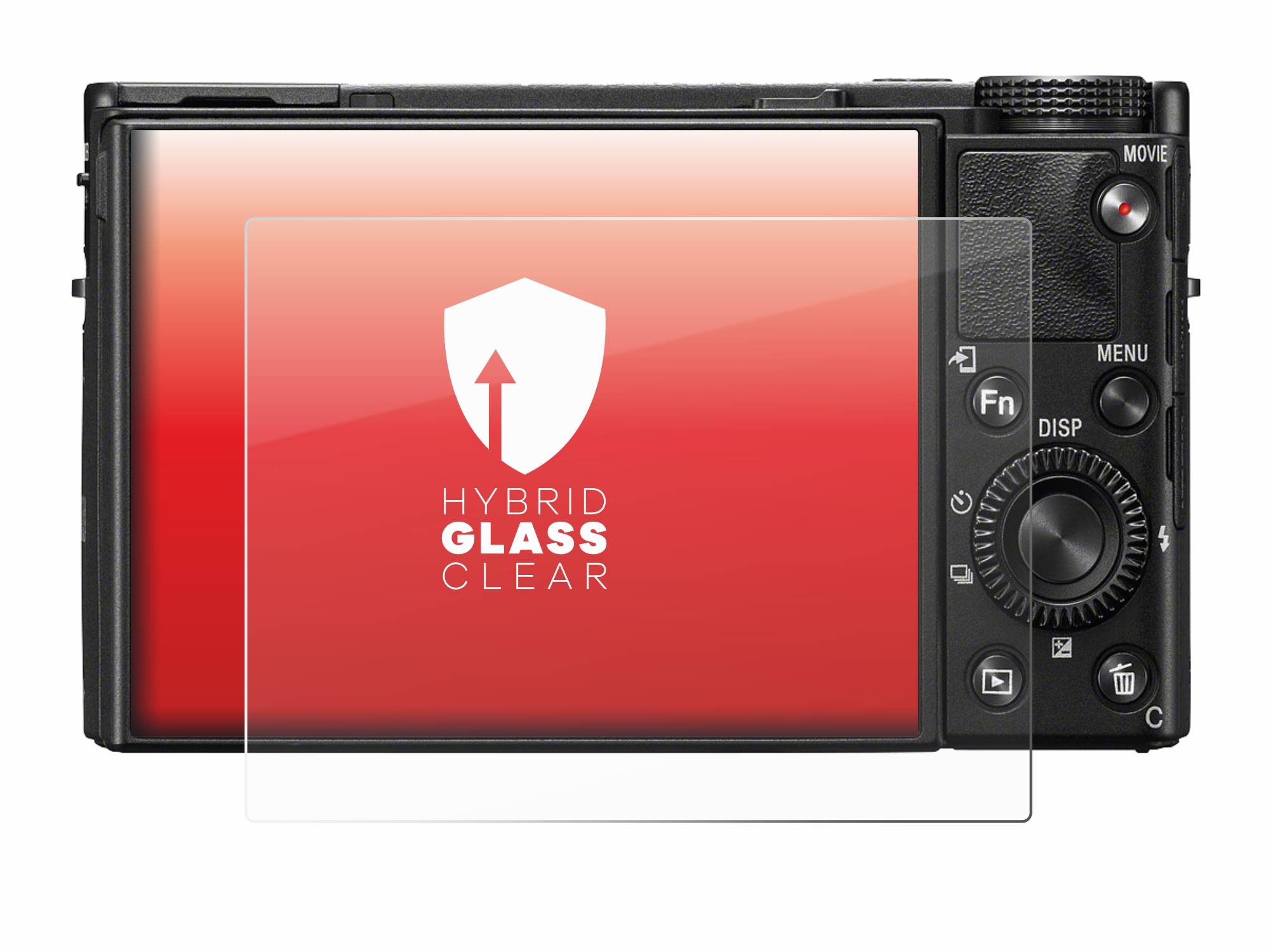 upscreen Flexible Schutz Glas Folie für Sony Cyber-Shot DSC-RX100 VII / VIIA Schutzglas 9H Hybridglas Klar