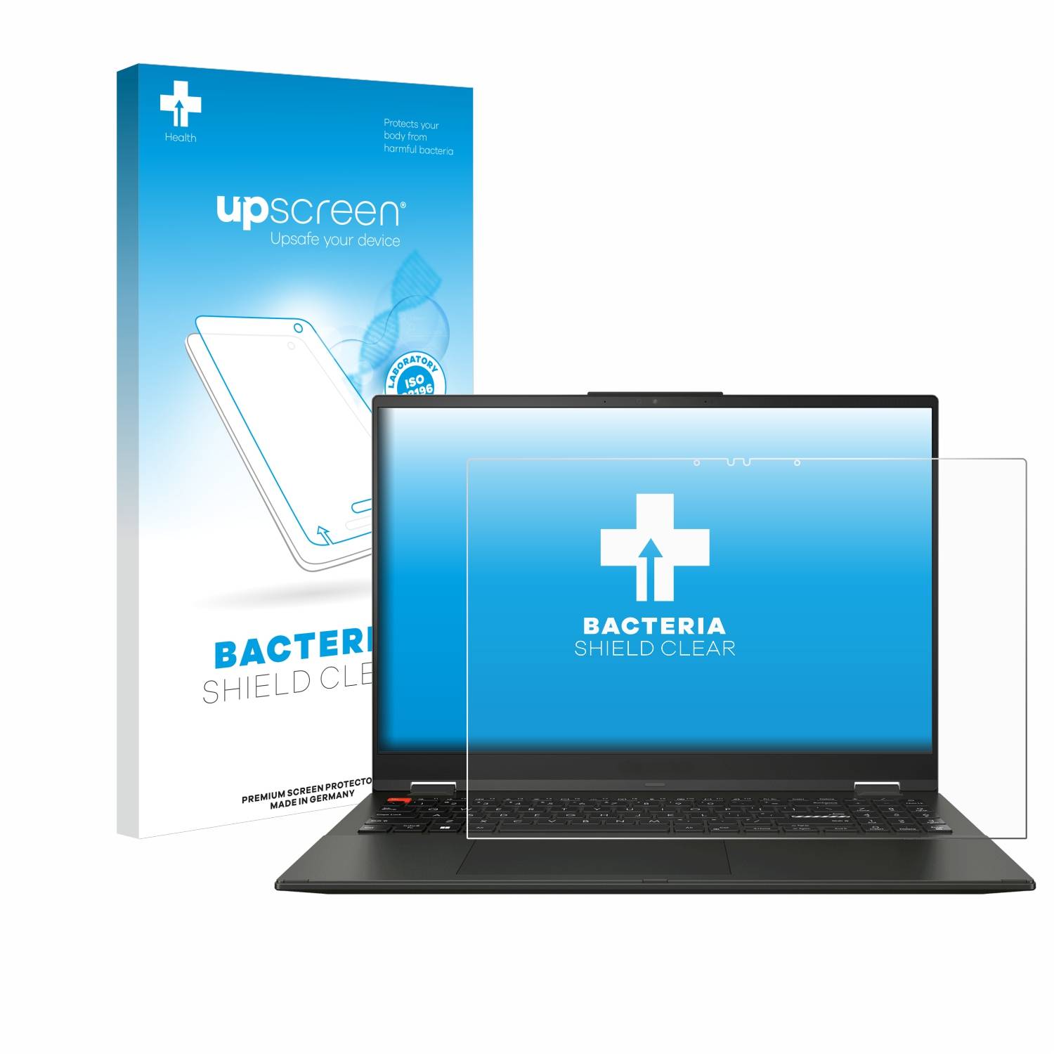 upscreen Bacteria Shield Schutzfolie für ASUS Vivobook S 16 Flip TN3604 - Antibakteriell