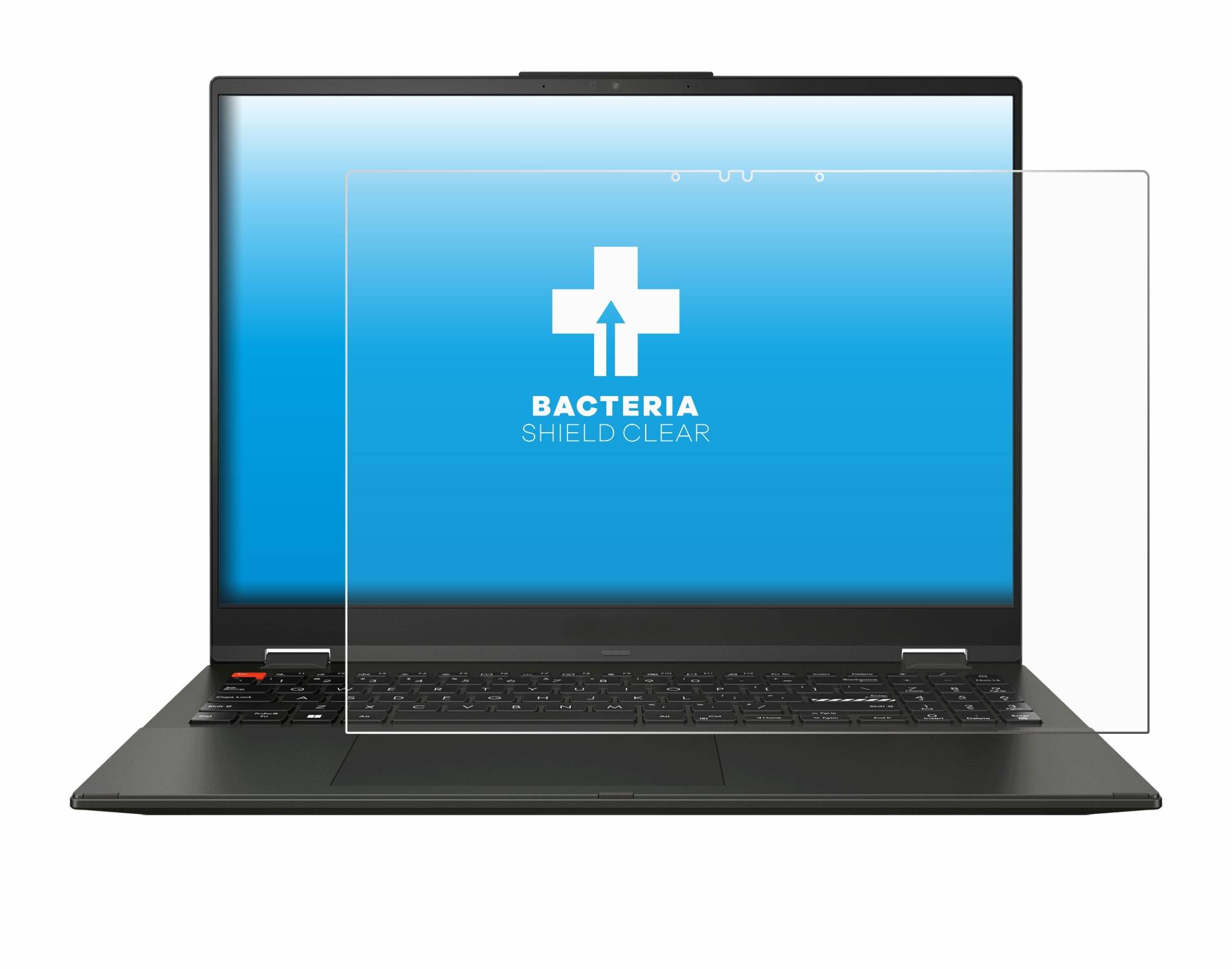 upscreen Bacteria Shield Schutzfolie für ASUS Vivobook S 16 Flip TN3604 - Antibakteriell