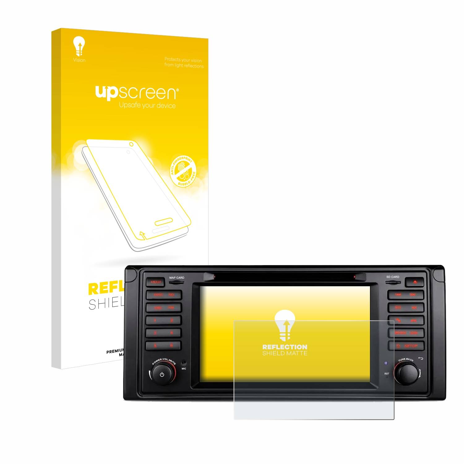 upscreen Schutzfolie für Xtrons IQ7039B Folie Matt Entspiegelt Anti-Reflex