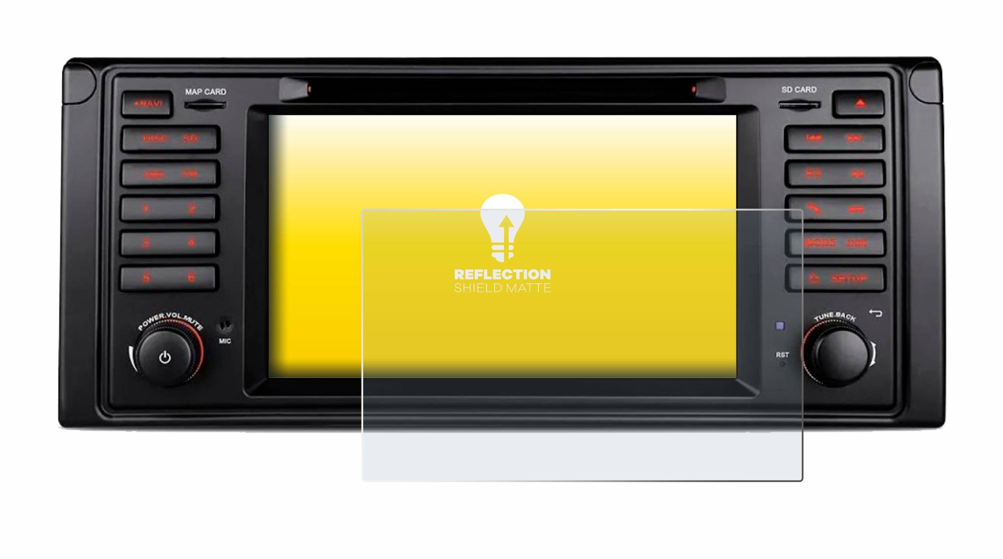 upscreen Schutzfolie für Xtrons IQ7039B Folie Matt Entspiegelt Anti-Reflex