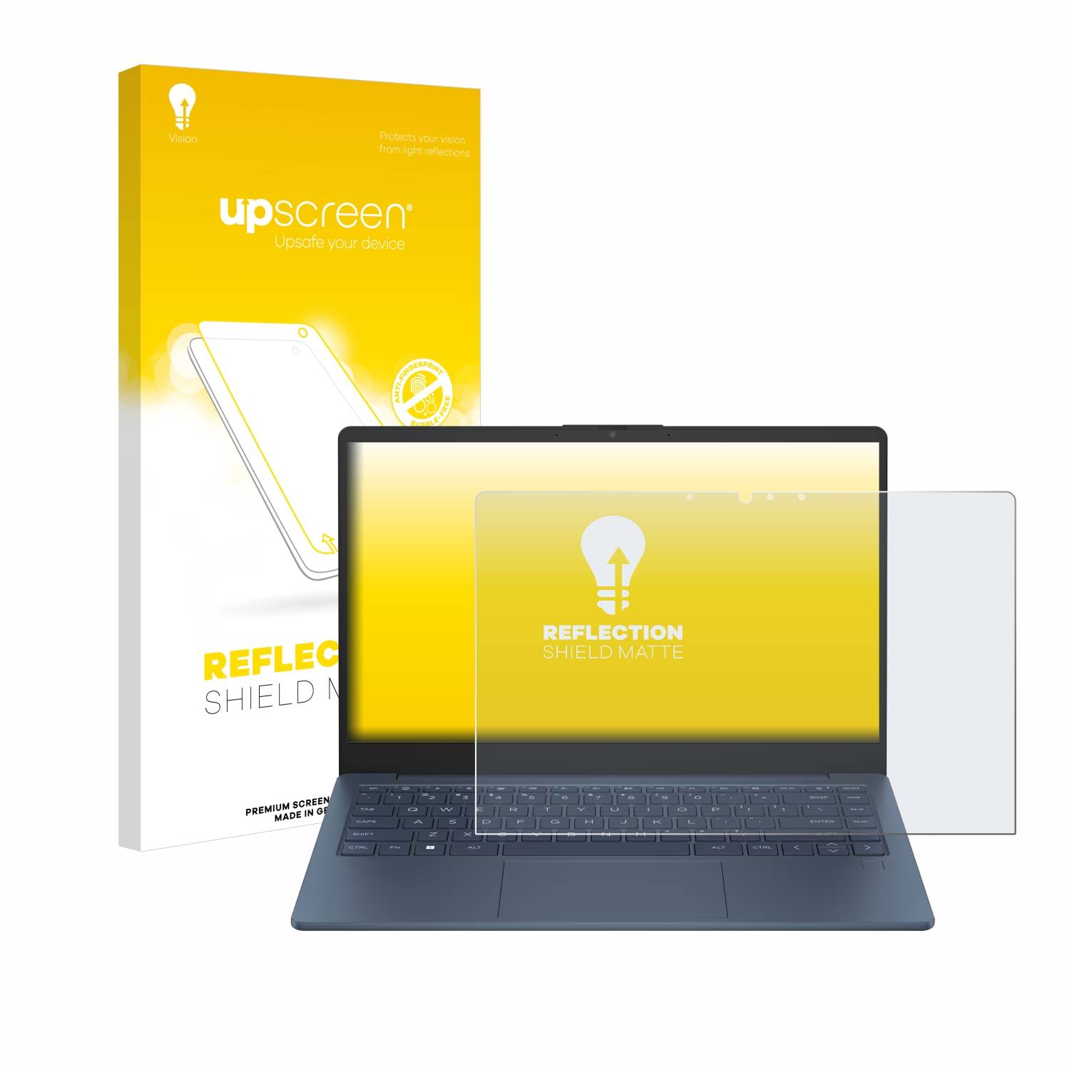upscreen Schutzfolie für HP Laptop 14-ee Folie Matt Entspiegelt Anti-Reflex