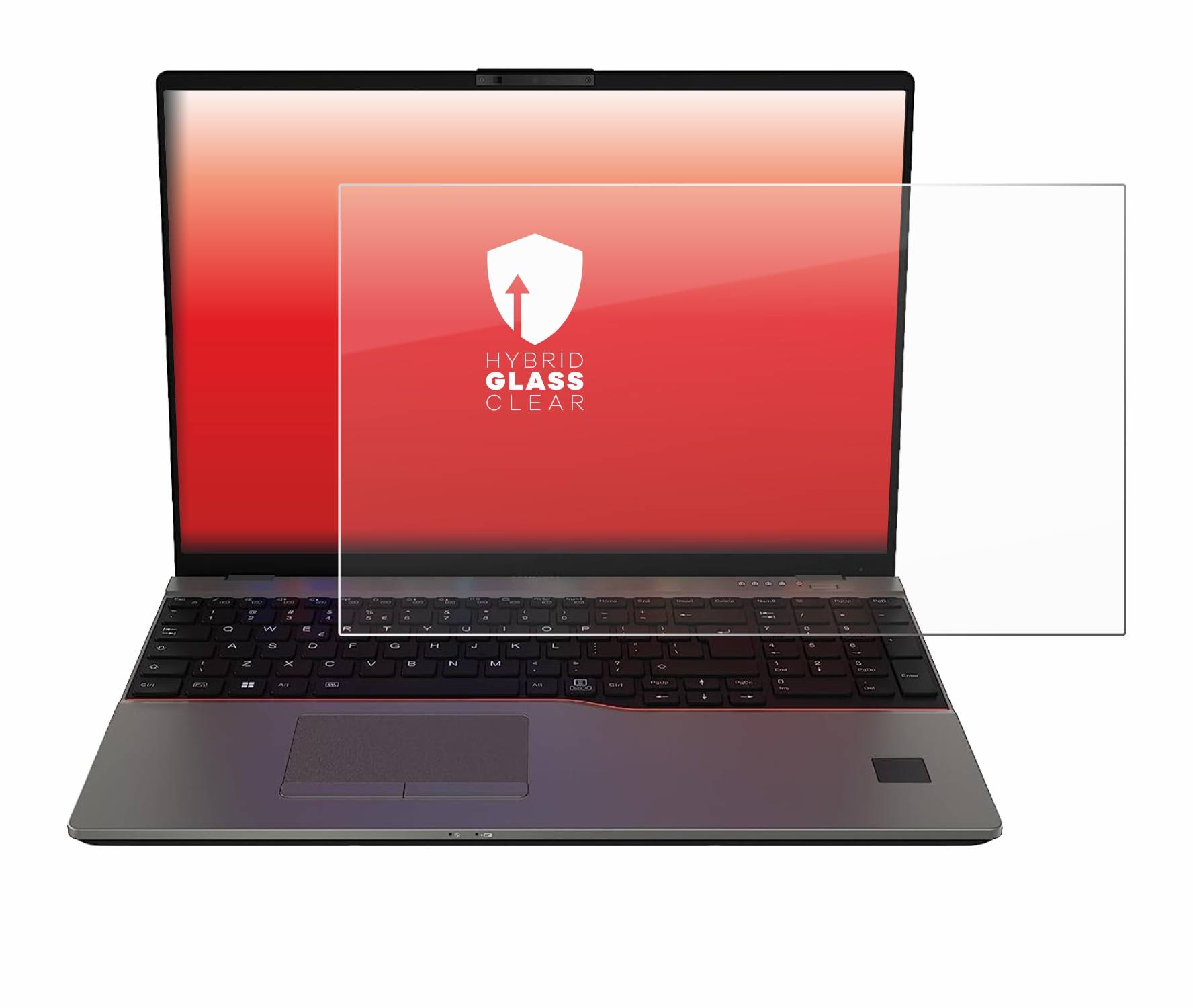 upscreen Hybrid Glas Schutz-Folie für Fujitsu Lifebook U7313
