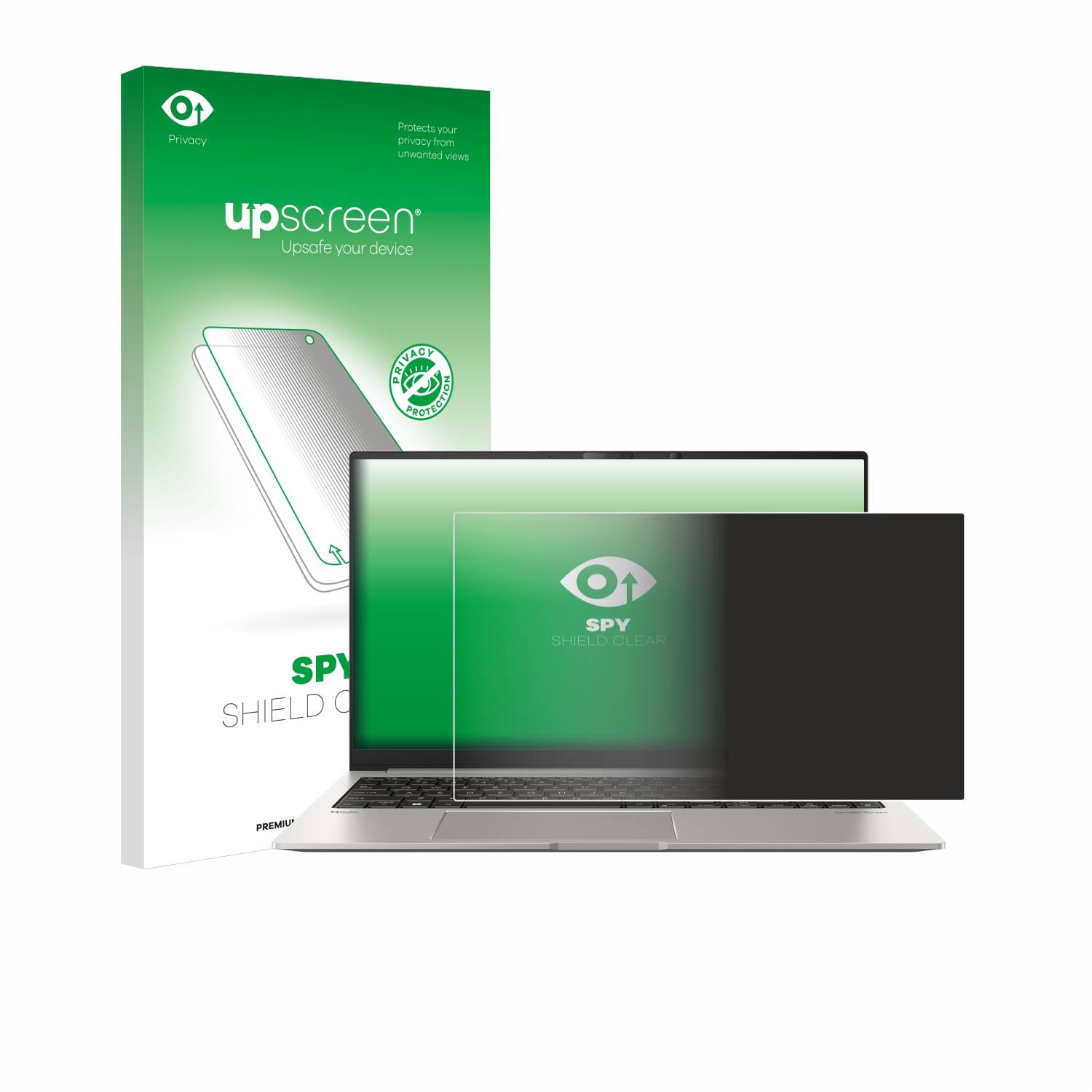 upscreen Spy Shield Sichtschutz-Folie für ASUS ZenBook 15 OLED UM3504