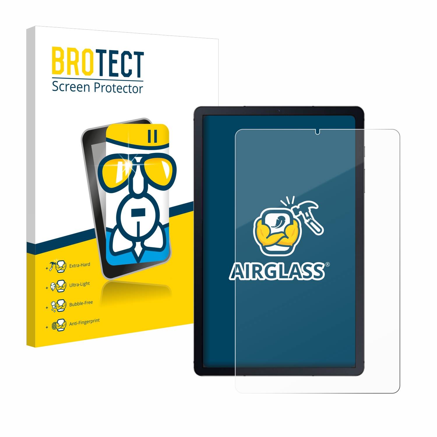 BROTECT AirGlass Glas Schutz-Folie für Samsung Galaxy Tab S6 Lite LTE 2024 - Schutzglas
