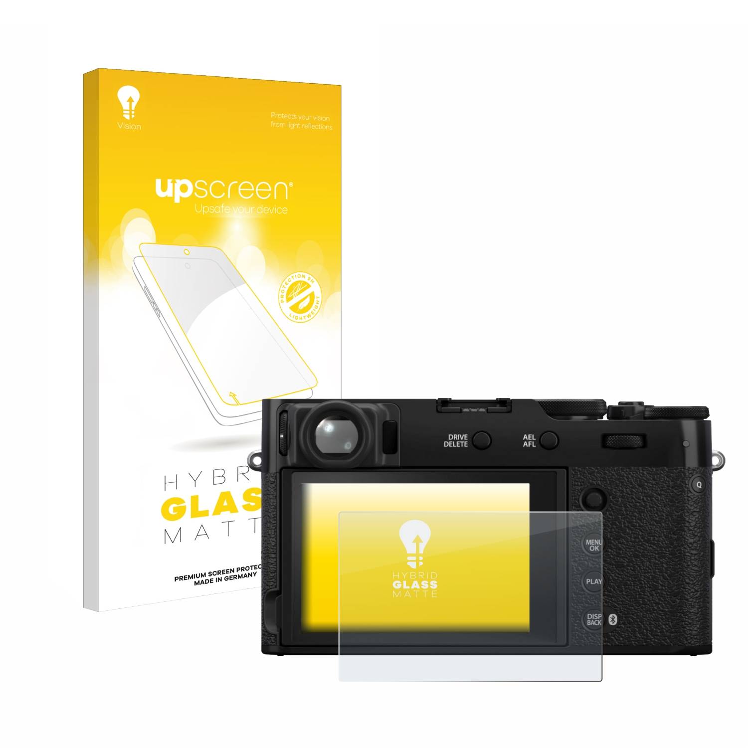 upscreen Flexible Schutz Glas Folie für Fujifilm X100VI Schutzglas 9H Hybridglas Matt Entspiegelt