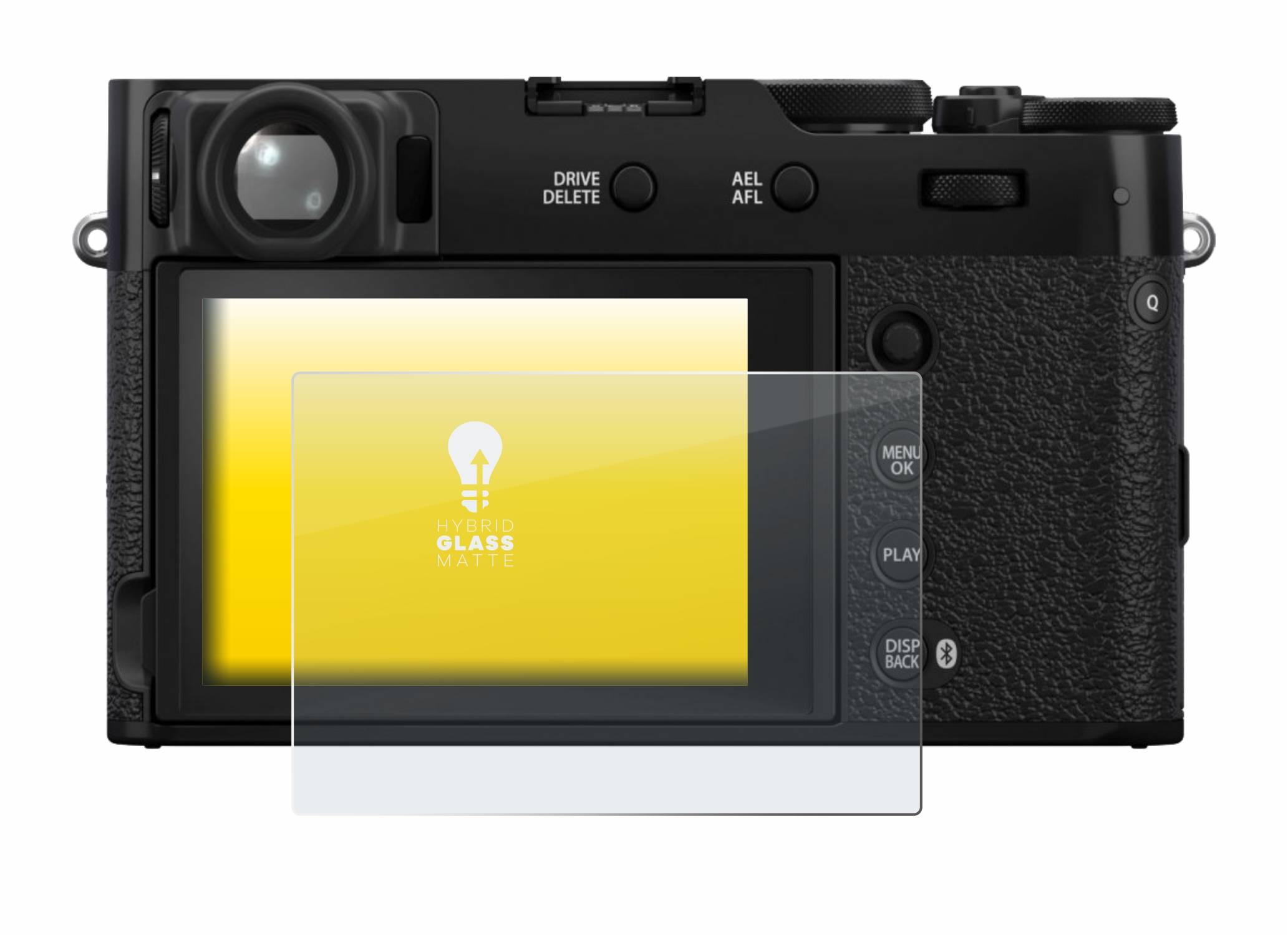 upscreen Flexible Schutz Glas Folie für Fujifilm X100VI Schutzglas 9H Hybridglas Matt Entspiegelt