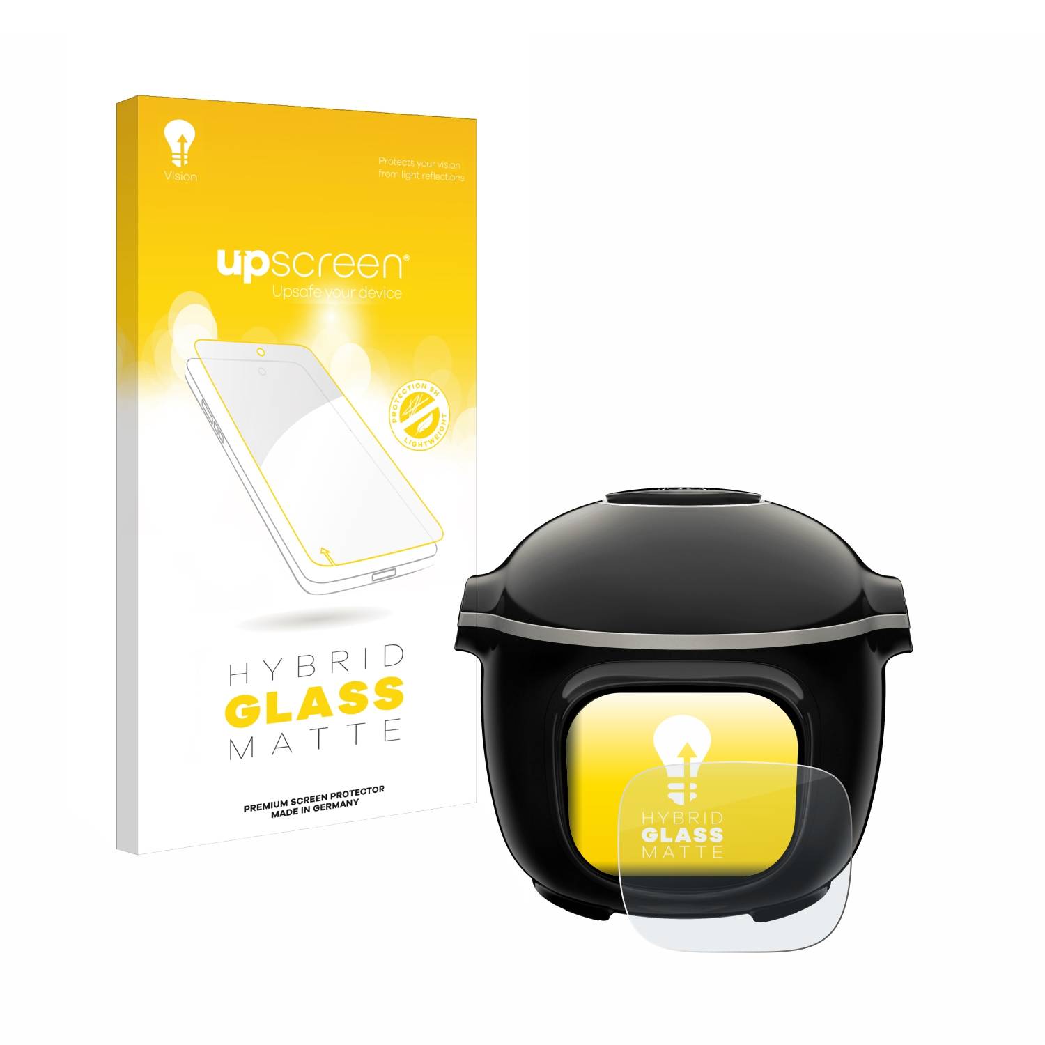 upscreen Flexible Schutz Glas Folie für Krups Cook4me Touch Wifi Schutzglas 9H Hybridglas Matt Entspiegelt