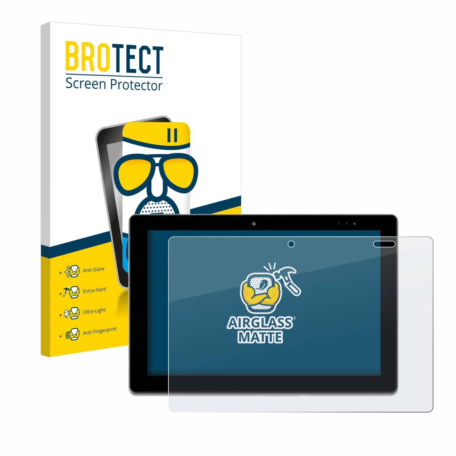 BROTECT AirGlass Matt Glas Schutz Folie für Geo GeoPad 110