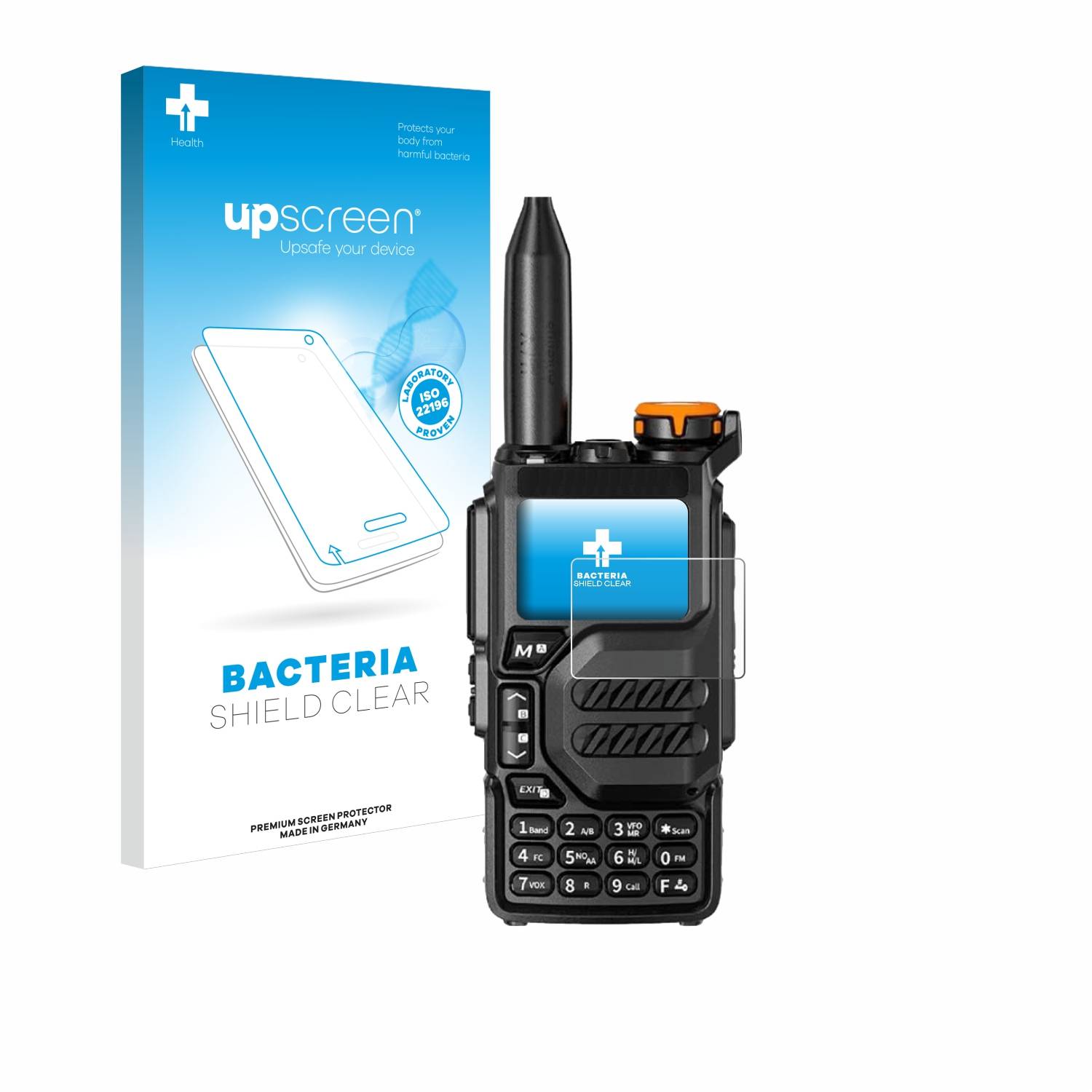 upscreen Schutzfolie für Quansheng UV-K5 Antibakterielle Folie Klar Anti-Kratzer