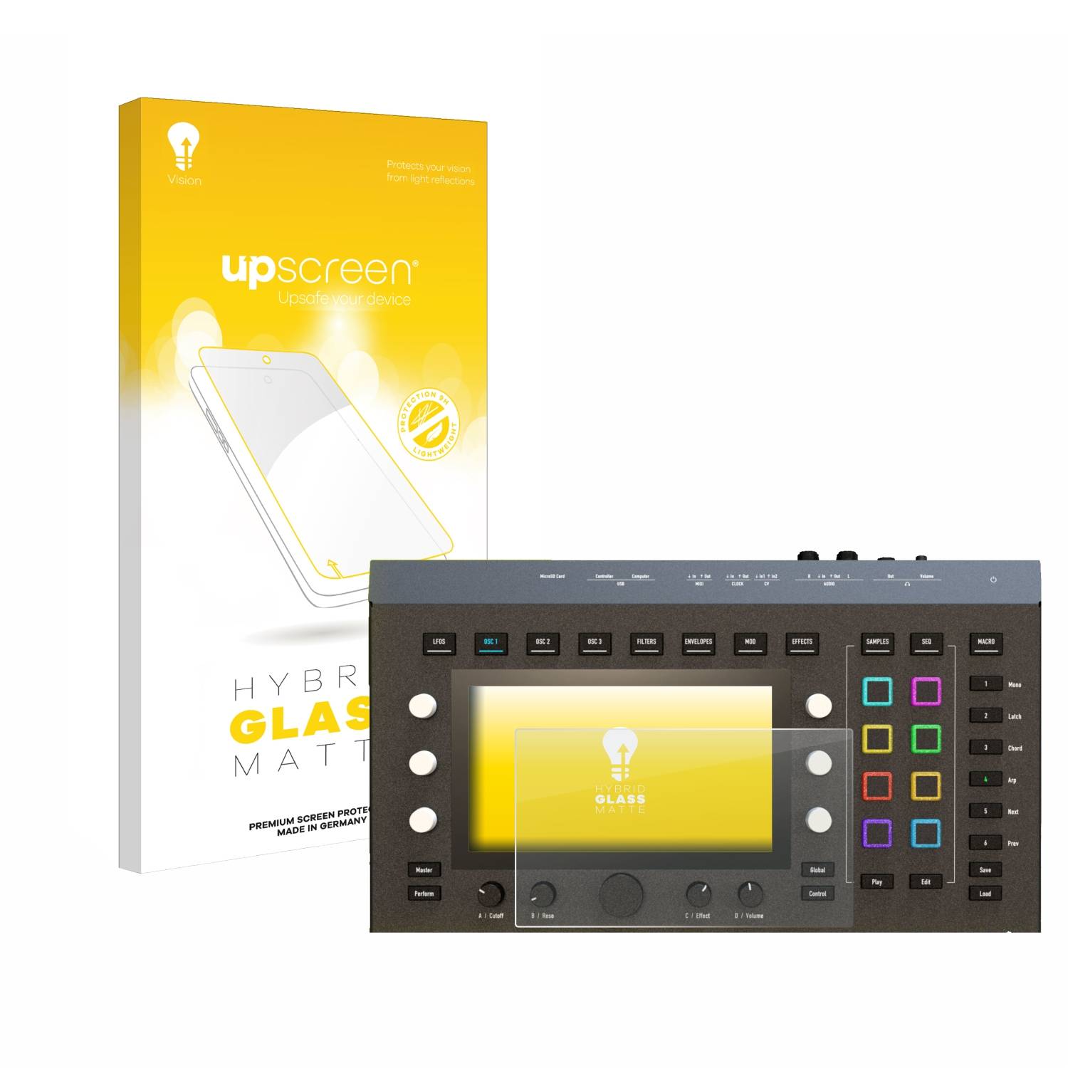 upscreen Hybrid Glas Matt Panzer-Folie für Waldorf Iridium Core