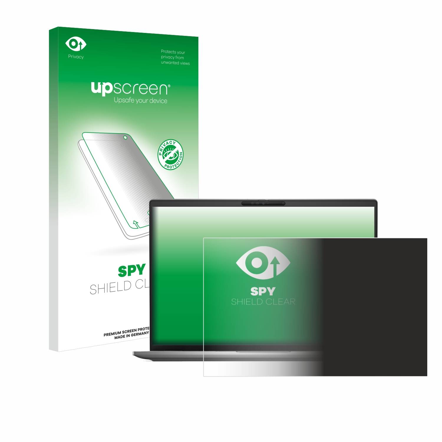 upscreen Blickschutzfolie für Dell Latitude 7650 Laptop Anti-Spy Privacy Blaulichtschutz Sichtschutzfolie
