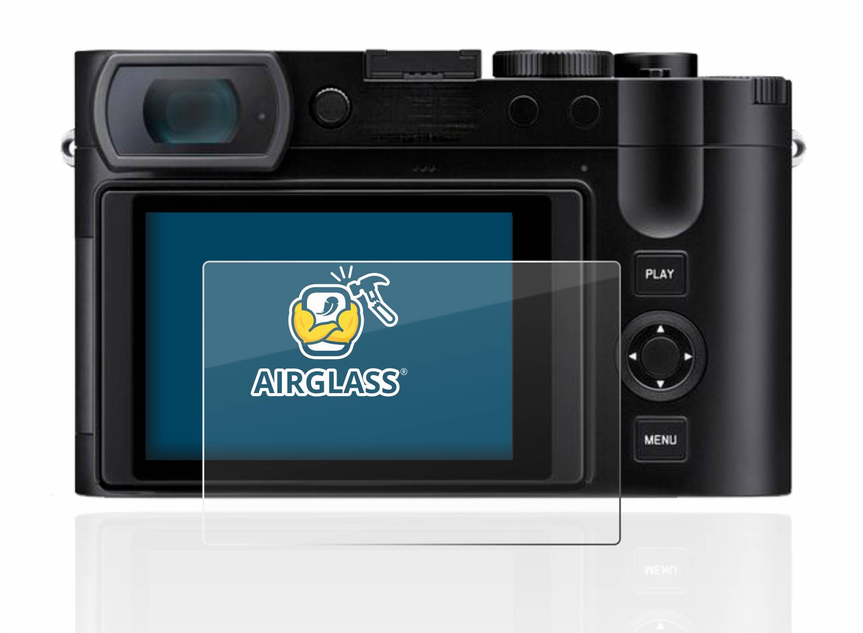 BROTECT AirGlass Flexible Schutz Glas Folie für Leica Q3 / Q3 43 Klar Transparent