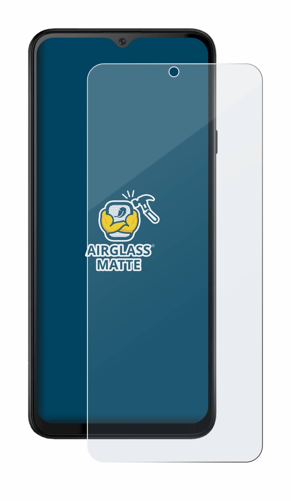 BROTECT AirGlass Matt Glas Panzer Folie für Cubot Note 50