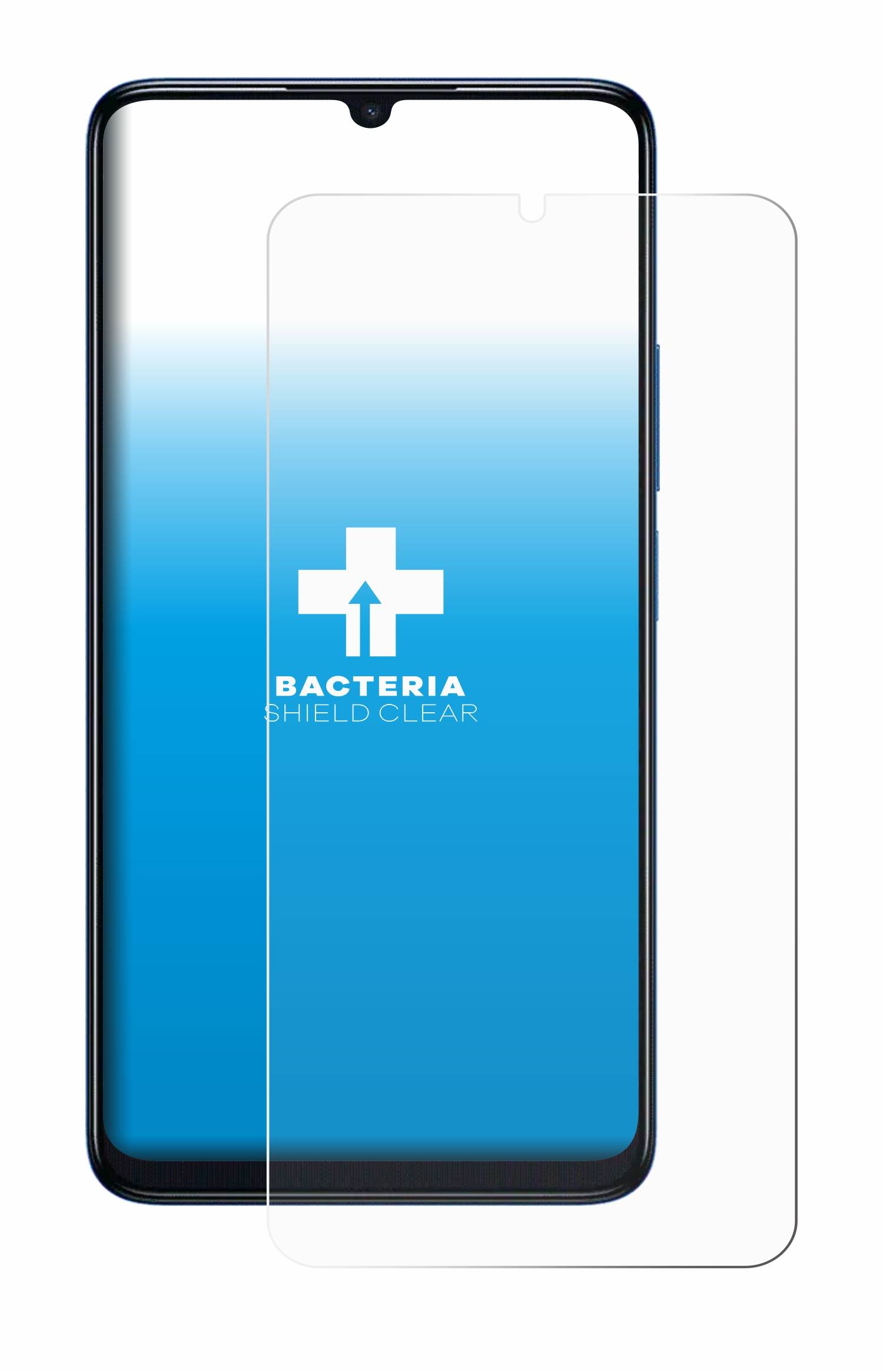 upscreen Bacteria Shield Schutzfolie für TCL 505 - Antibakteriell