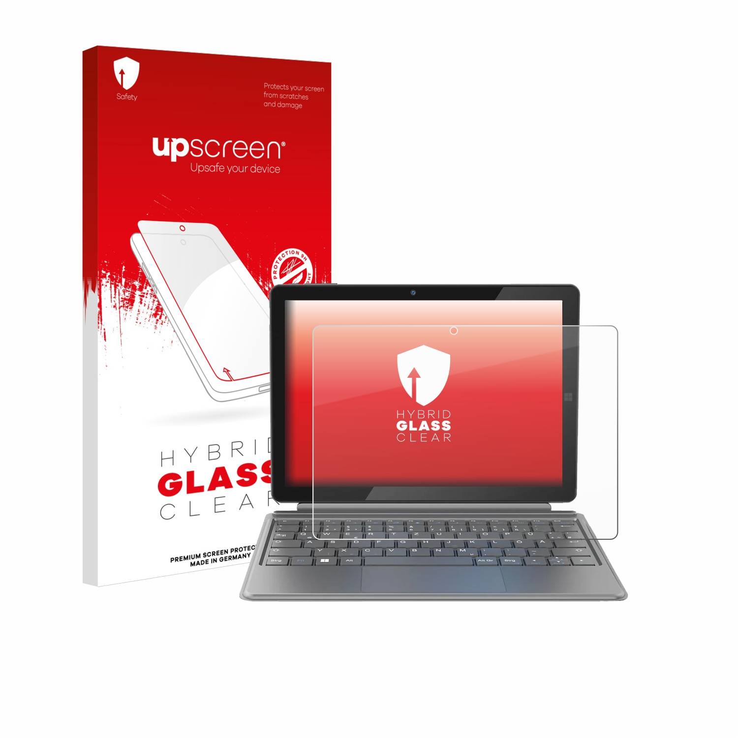 upscreen Flexible Schutz Glas Folie für Peaq PMM T100V Schutzglas 9H Hybridglas Klar